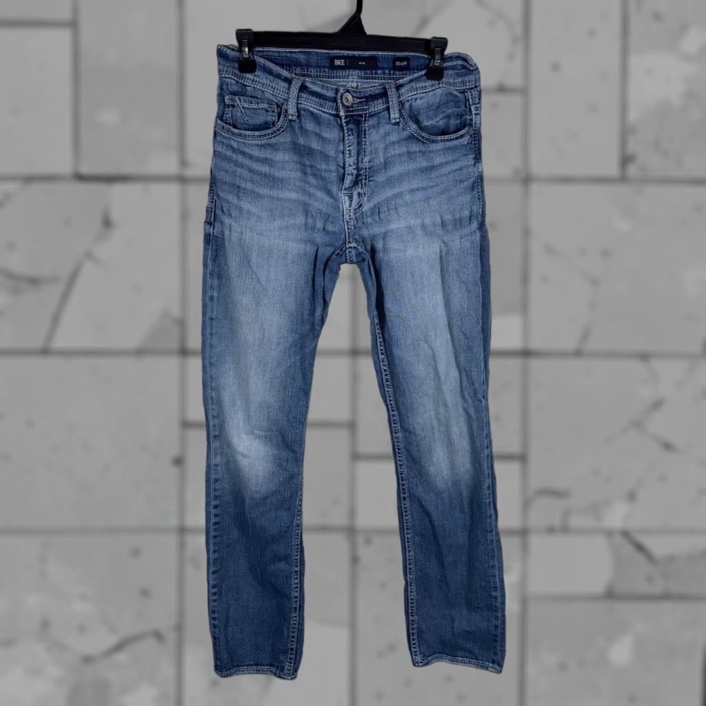 BKE BKE Alec Straight Leg Blue Jeans Mens 30x34 Size US 30 / EU 46 - 1 Thumbnail
