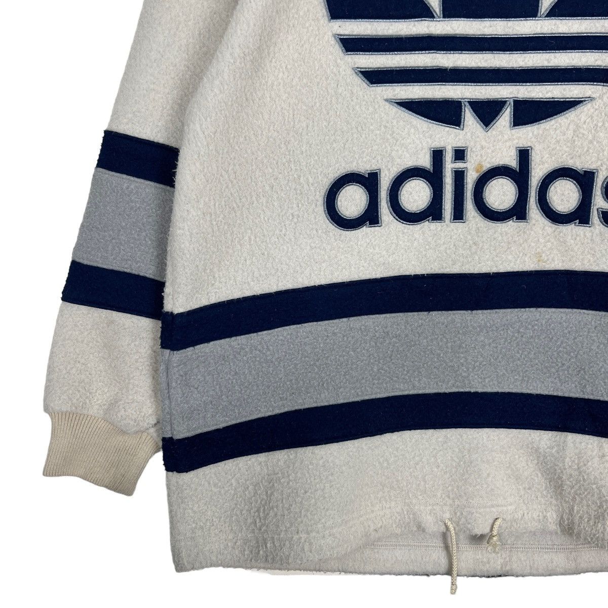 Adidas 🔥 VINTAGE ADIDAS FLEECE BIG LOGO Size US M / EU 48-50 / 2 - 4 Thumbnail