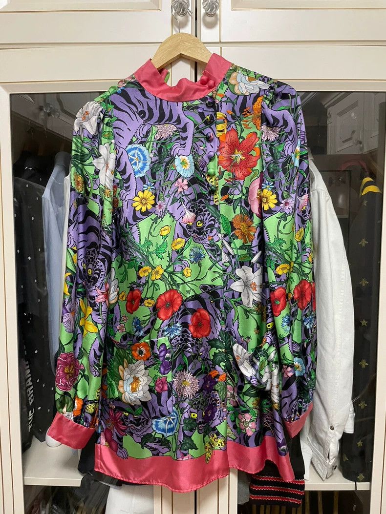 Gucci Limited Edition Floral Dress with Bow Belt- DMC