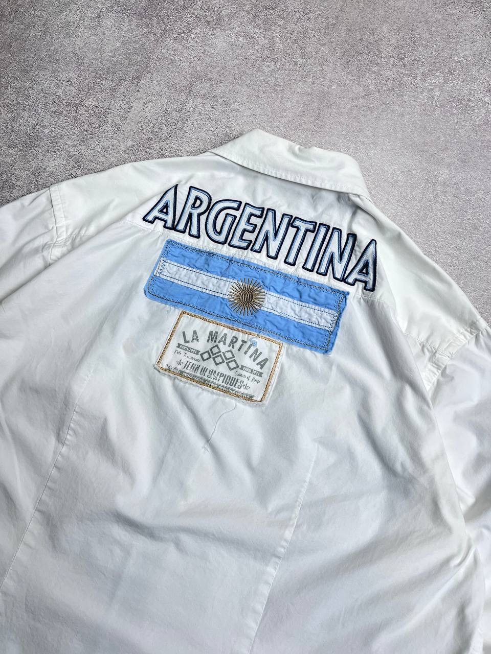La Martina × Vintage Vintage La Martina Big Logo Polo Shirt Y2K M Size US L / EU 52-54 / 3 - 4 Thumbnail
