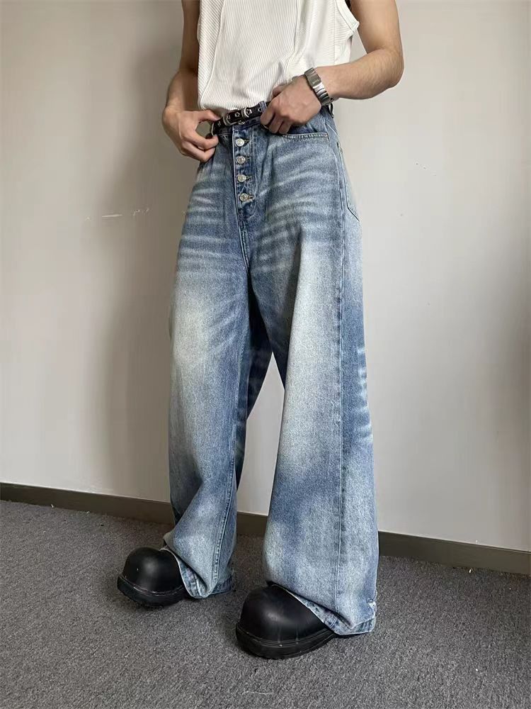Japanese Brand × Jean High Street Vintage Loose Wide Leg Jeans Size US 32 / EU 48 - 1 Thumbnail