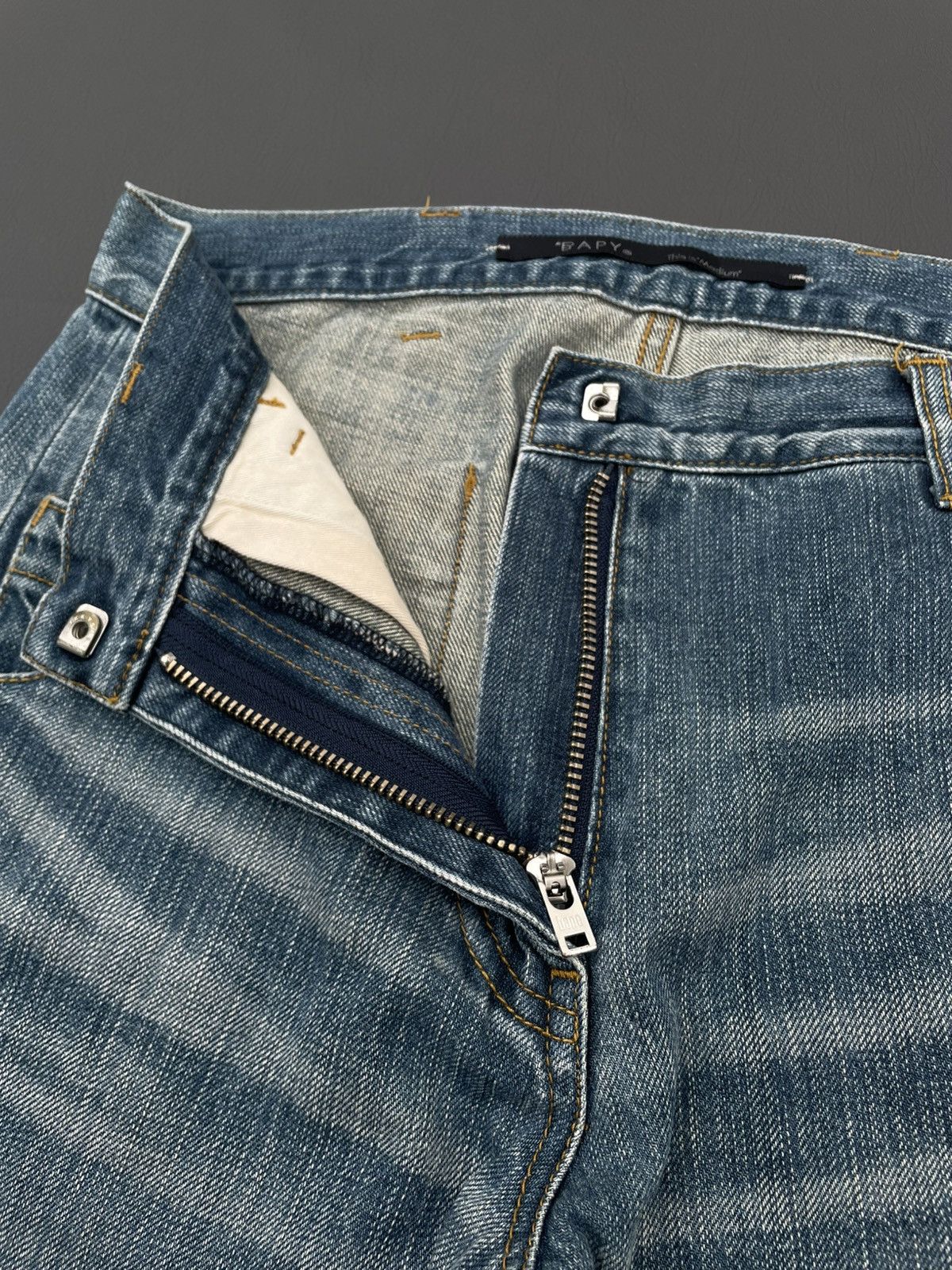 Bape BAPY Denim Women Size 29" - 6 Thumbnail