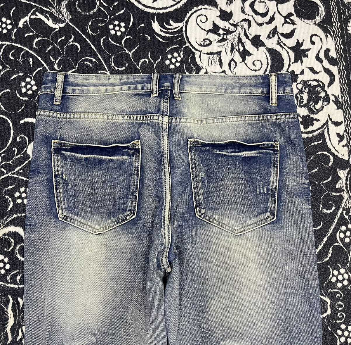 If Six Was Nine HYSTERIC GLAMOUR INSPIRED JAPANESE UNBRAND DENIM DISTRESSED Size US 33 - 12 Thumbnail