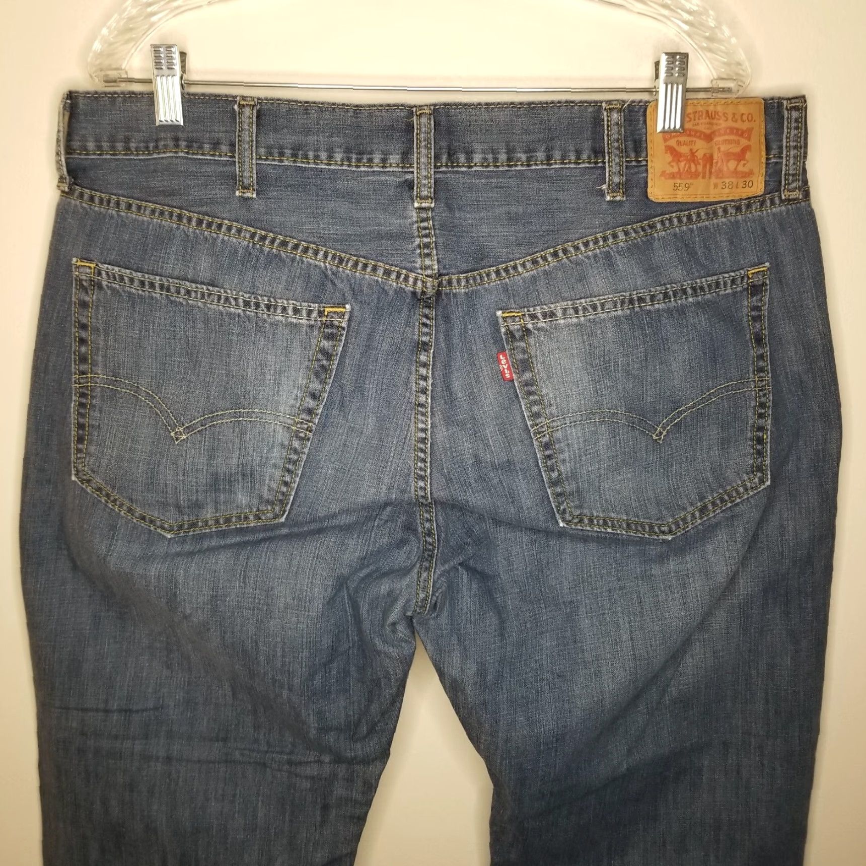 Levi's Levi's 559 Jeans Men Straight 38x30 Blue Denim Accessories? (Note: This seems off) Size US 38 / EU 54 - 5 Thumbnail