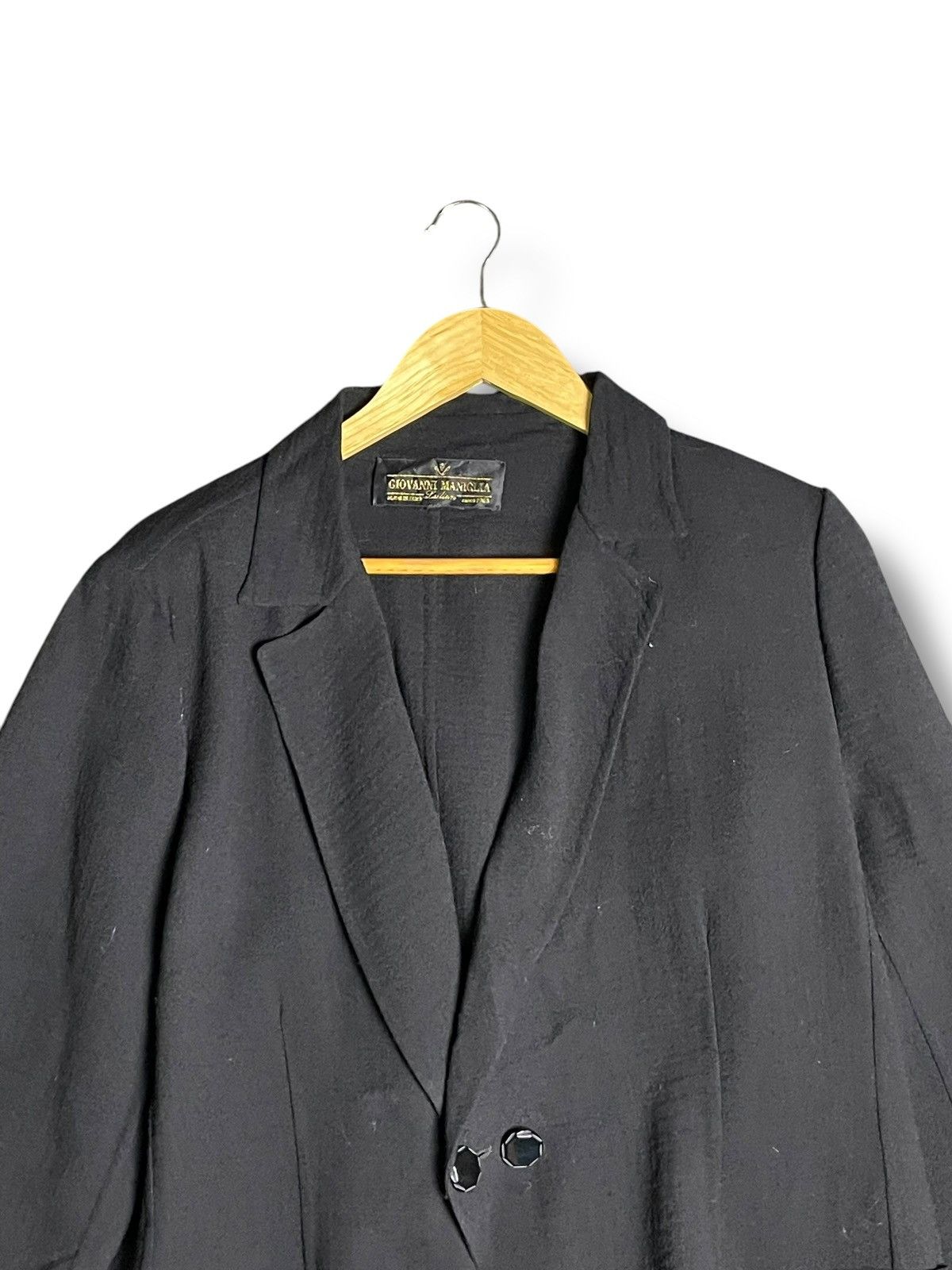 Vintage Giovanni Men’s Formal Lapel Neck Solid Blazer (28) Size US M / EU 48-50 / 2 - 2 Thumbnail
