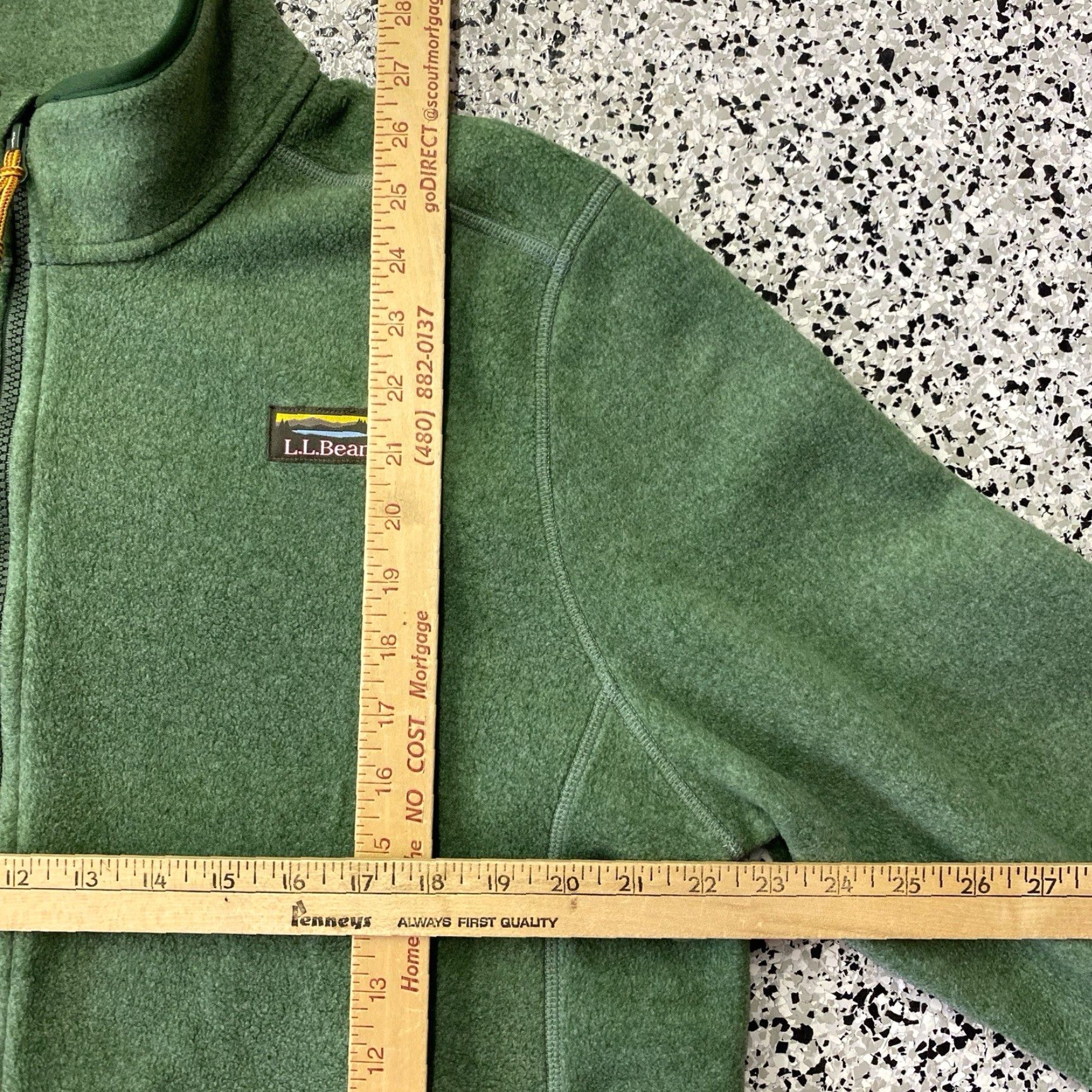 Vintage LL Bean Men's Zip Up Fleece Sweatshirt Regular Fit Green Size L Size US L / EU 52-54 / 3 - 2 Thumbnail