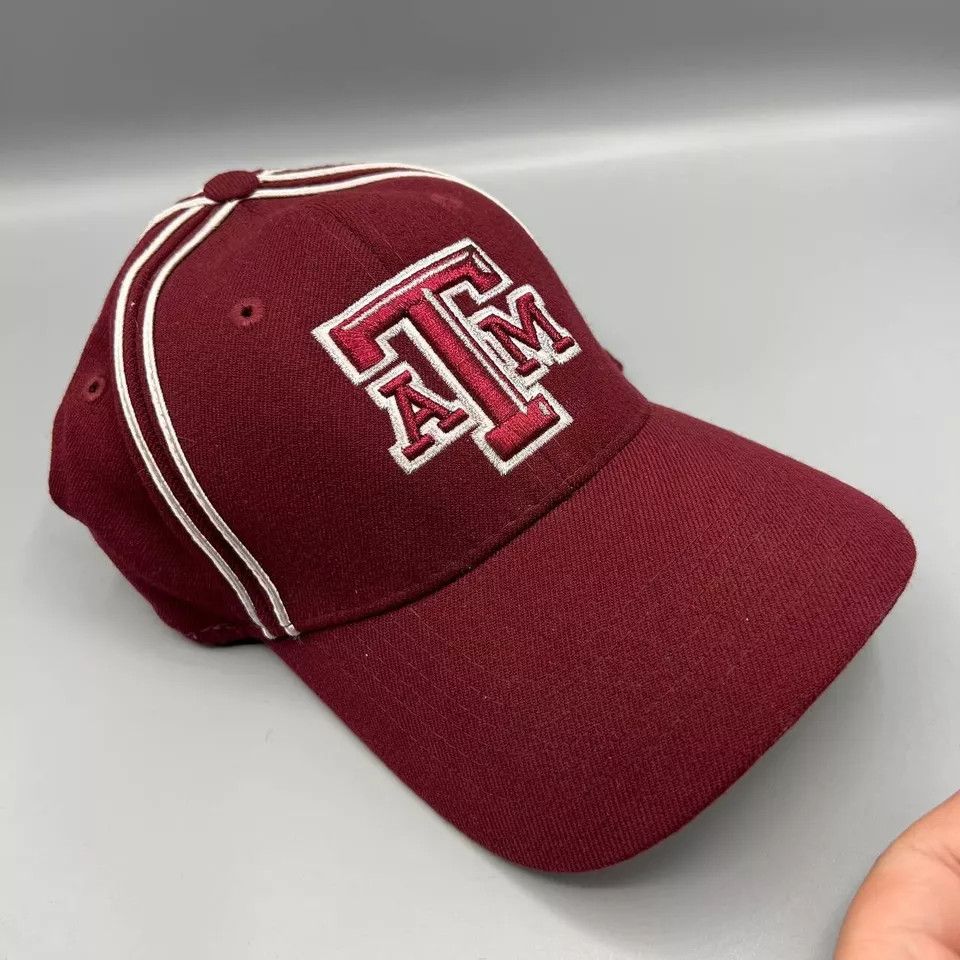 Top Of The World Texas A&M Aggies Hat Men Top of the World Stretch Fitted Cap Size ONE SIZE - 3 Thumbnail