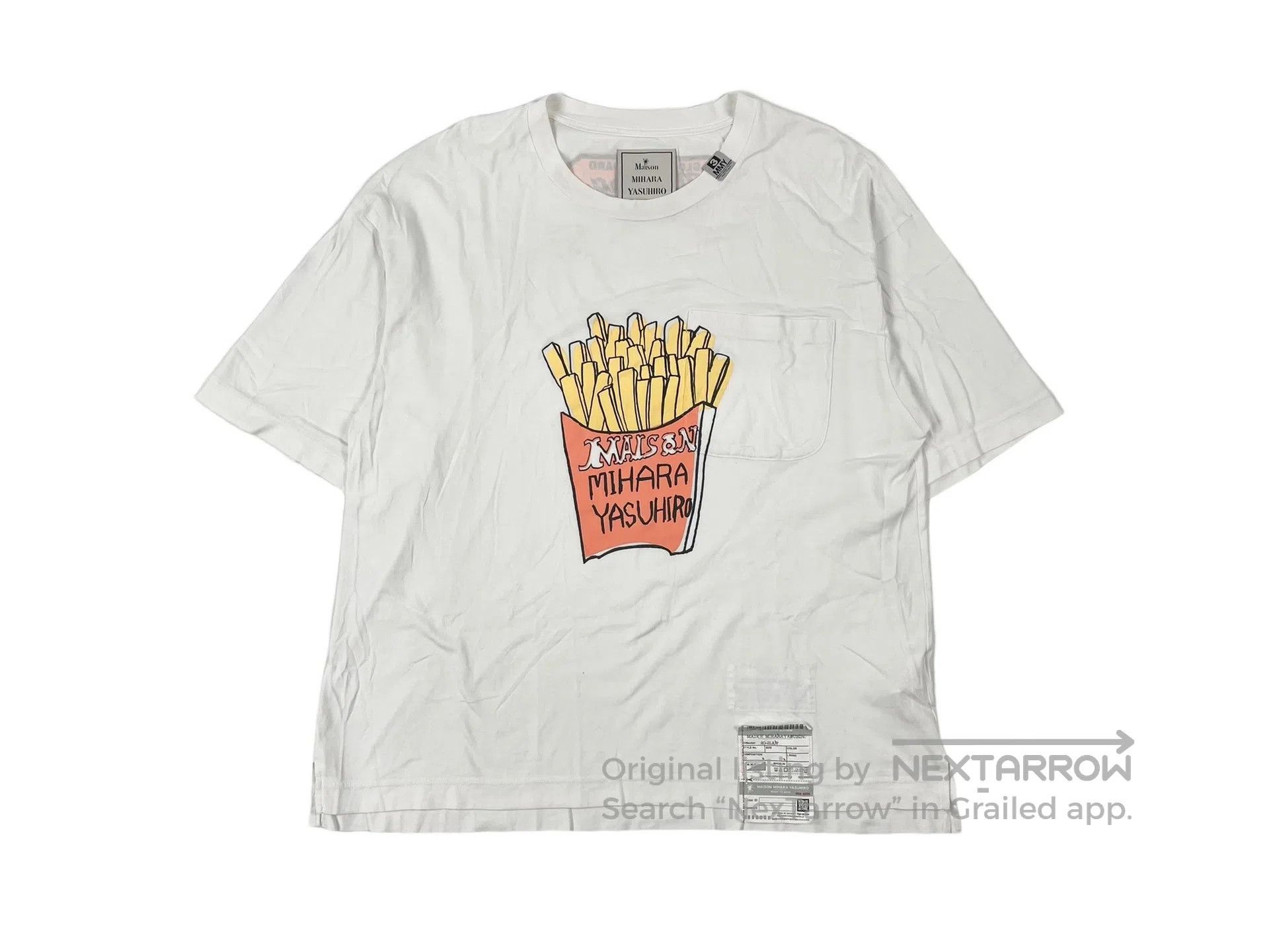Maison Margiela Maison Margiela Fries Printed Loose Short Sleeve Size US S / EU 44-46 / 1 - 1 Thumbnail