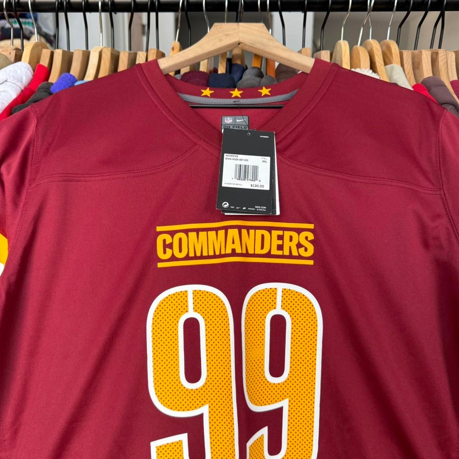 Nike Washington Comanders NEW Football Nike On Field Jersey Size US XXL / EU 58 / 5 - 2 Thumbnail
