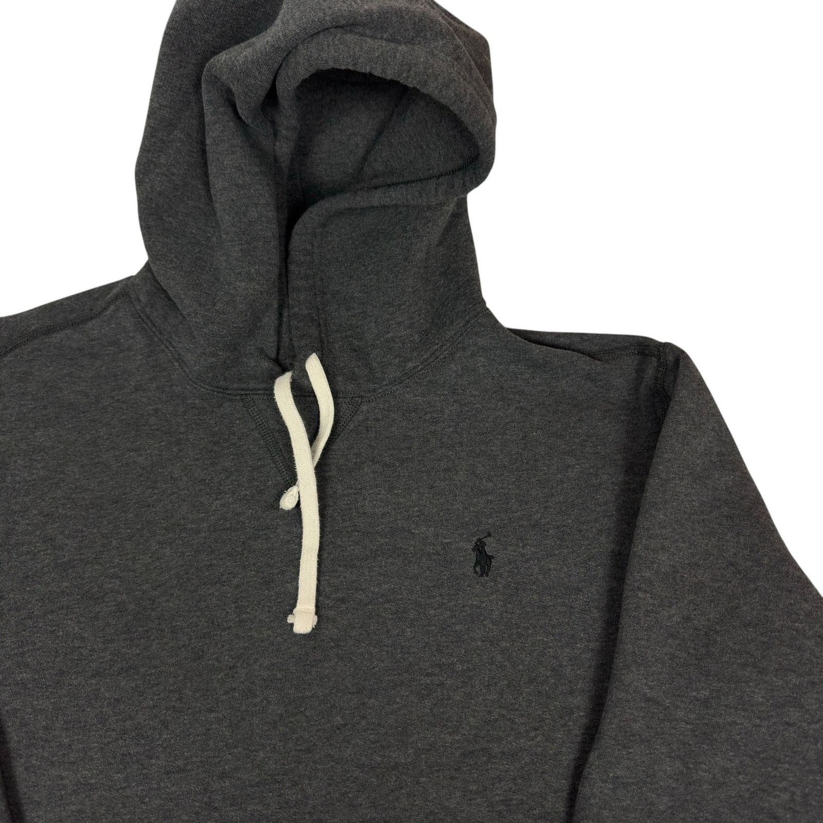Polo Ralph Lauren Polo Ralph Lauren Men Gray Cotton Pullover Melange Hoodie XL Size US XL / EU 56 / 4 - 4 Thumbnail