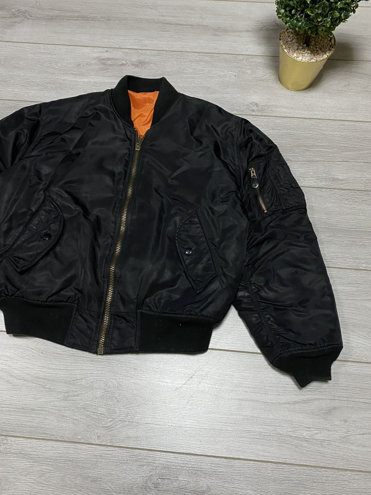 MIL-TEC MA-1 Vintage flyers man bomber delta jacket zip double side Size US M / EU 48-50 / 2 - 2 Thumbnail