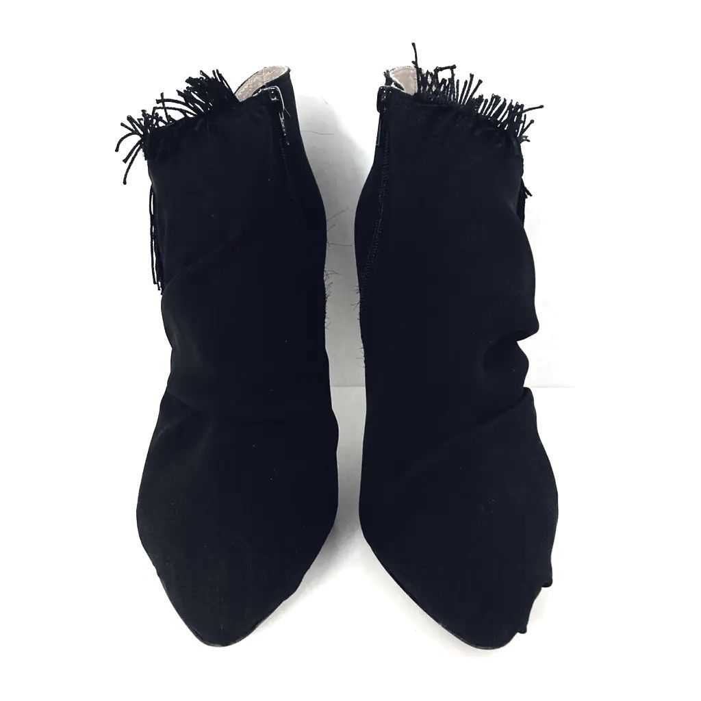 Maison Margiela Maison Margiela Fringed Black Suede Booties Ankle Boots Size US 6.5 / IT 36.5 - 3 Thumbnail