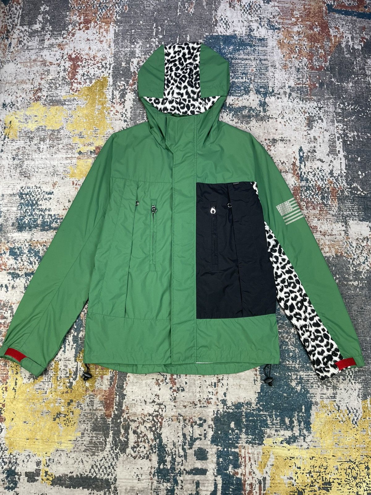 Tommy Hilfiger Vtg Tommy NYC Leopard Print Lightweight Jacket Size US M / EU 48-50 / 2 - 1 Thumbnail