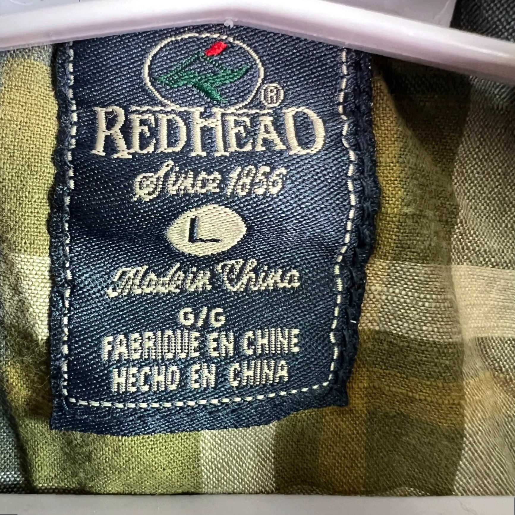 Vintage RedHead Shirt Plaid Button-Up Short Sleeve Men Size L Green Size US L / EU 52-54 / 3 - 5 Thumbnail