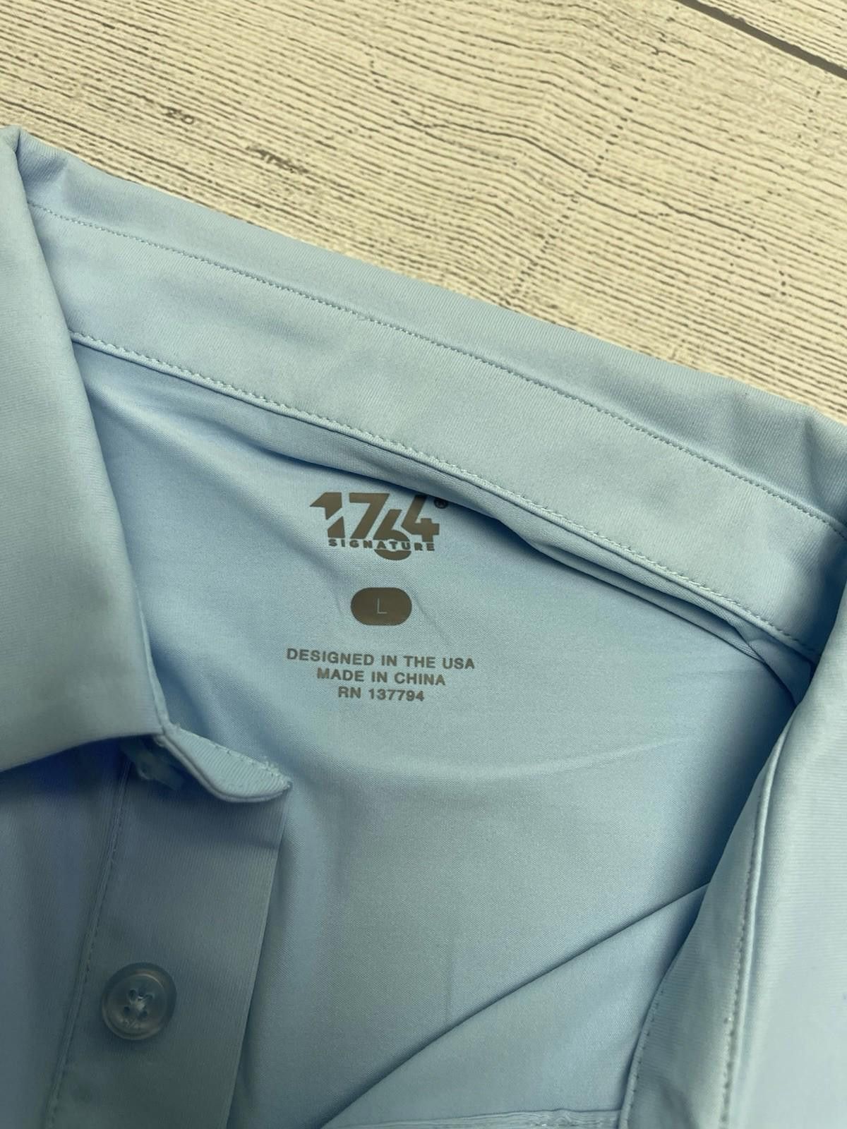 Flower Mountain 1764 Signature Golf Sprig Polo L Blue NWT Size US L / EU 52-54 / 3 - 3 Thumbnail