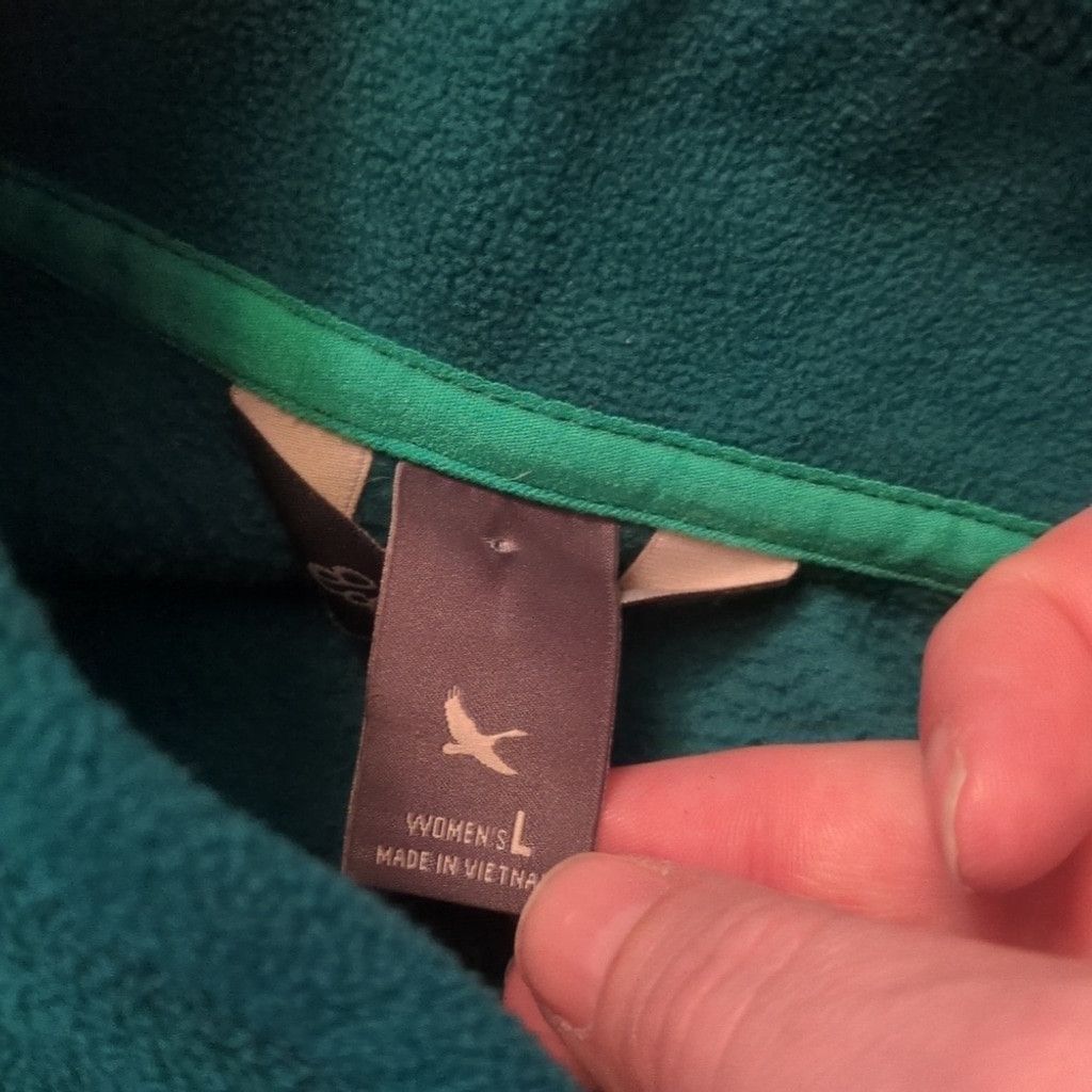 Eddie Bauer Eddie Bauer teal 1/4 zip pullover size large Size L / US 10 / IT 46 - 3 Thumbnail