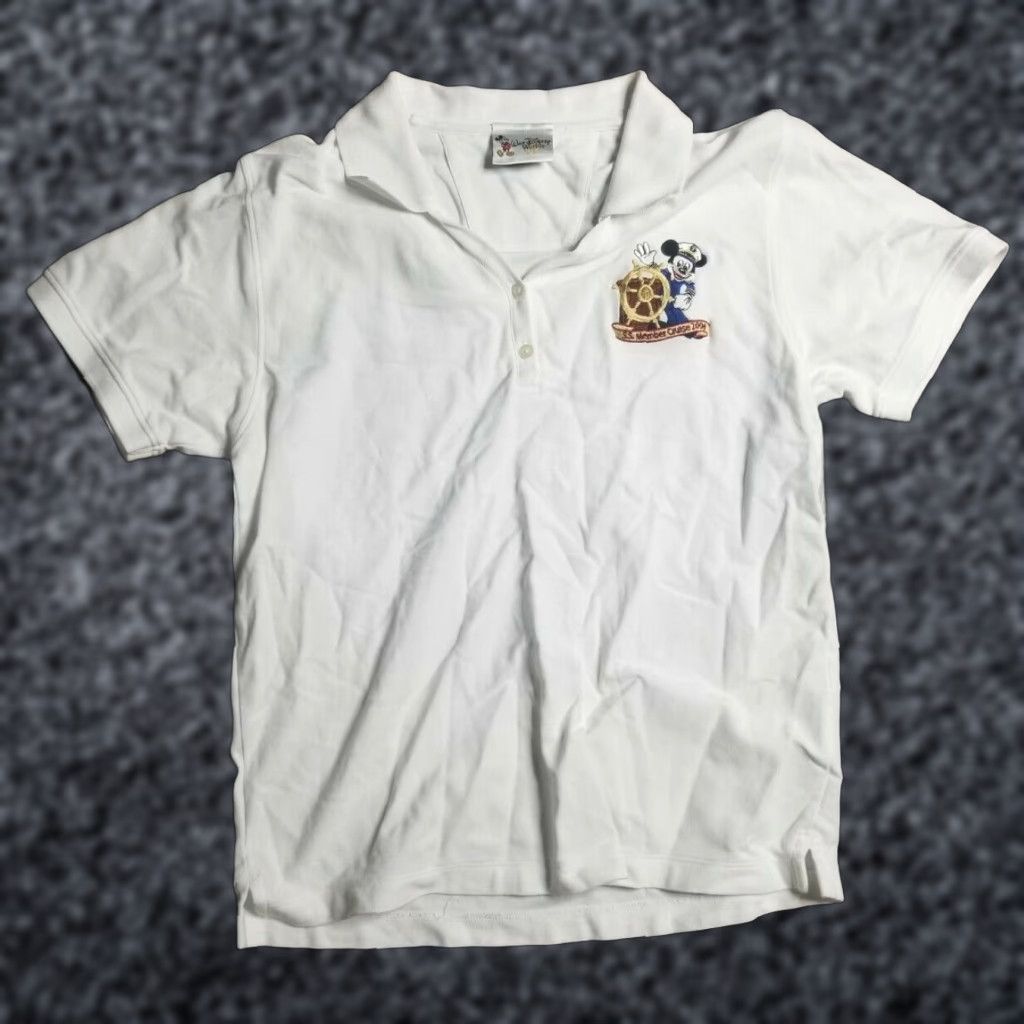 Disney Womens M Disney Cruise Member 2006 Embroidered Polo Shirt Size M / US 6-8 / IT 42-44 - 1 Thumbnail