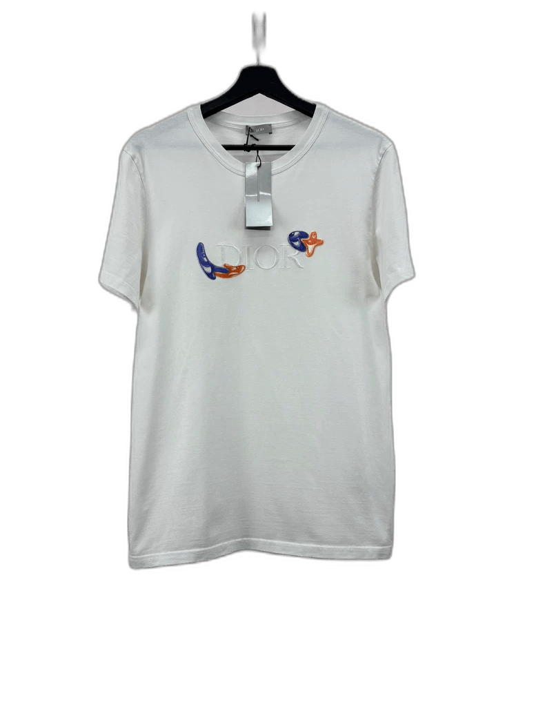 Dior Dior Artist Collaboration Embroidered Logo T-Shirt Size US L / EU 52-54 / 3 - 1 Thumbnail