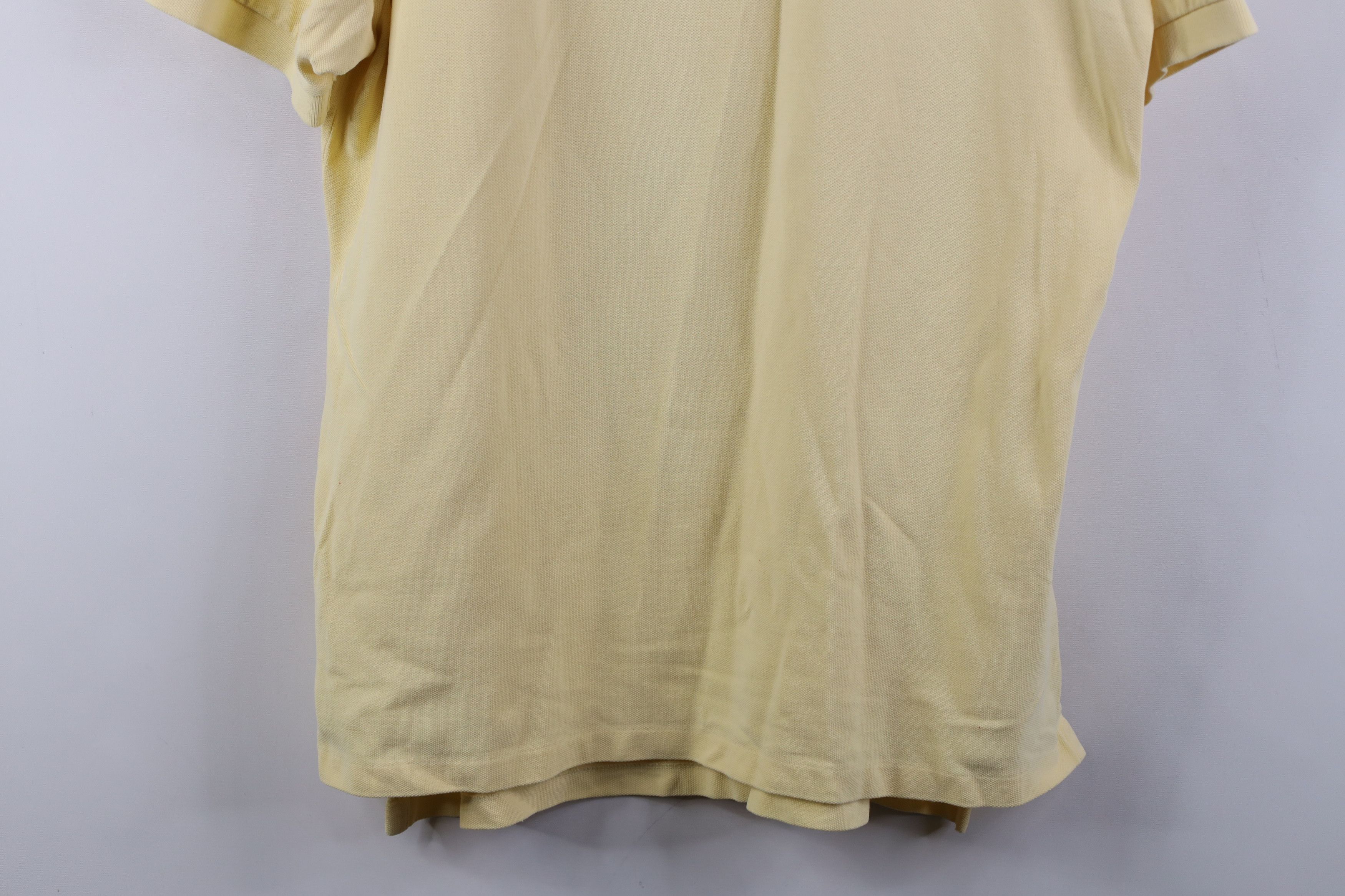Ralph Lauren Vintage 90s Ralph Lauren Pique Cotton Golf Polo Shirt Yellow Size US L / EU 52-54 / 3 - 3 Thumbnail