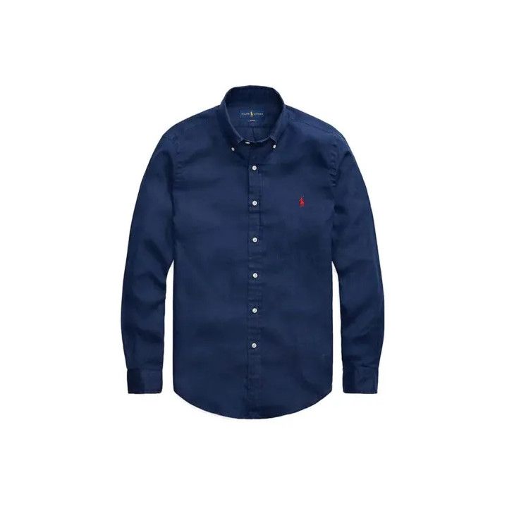 Polo Ralph Lauren Polo Ralph Lauren Solid Logo Embroidered Long-Sleeve Shirt Size US L / EU 52-54 / 3 - 1 Thumbnail