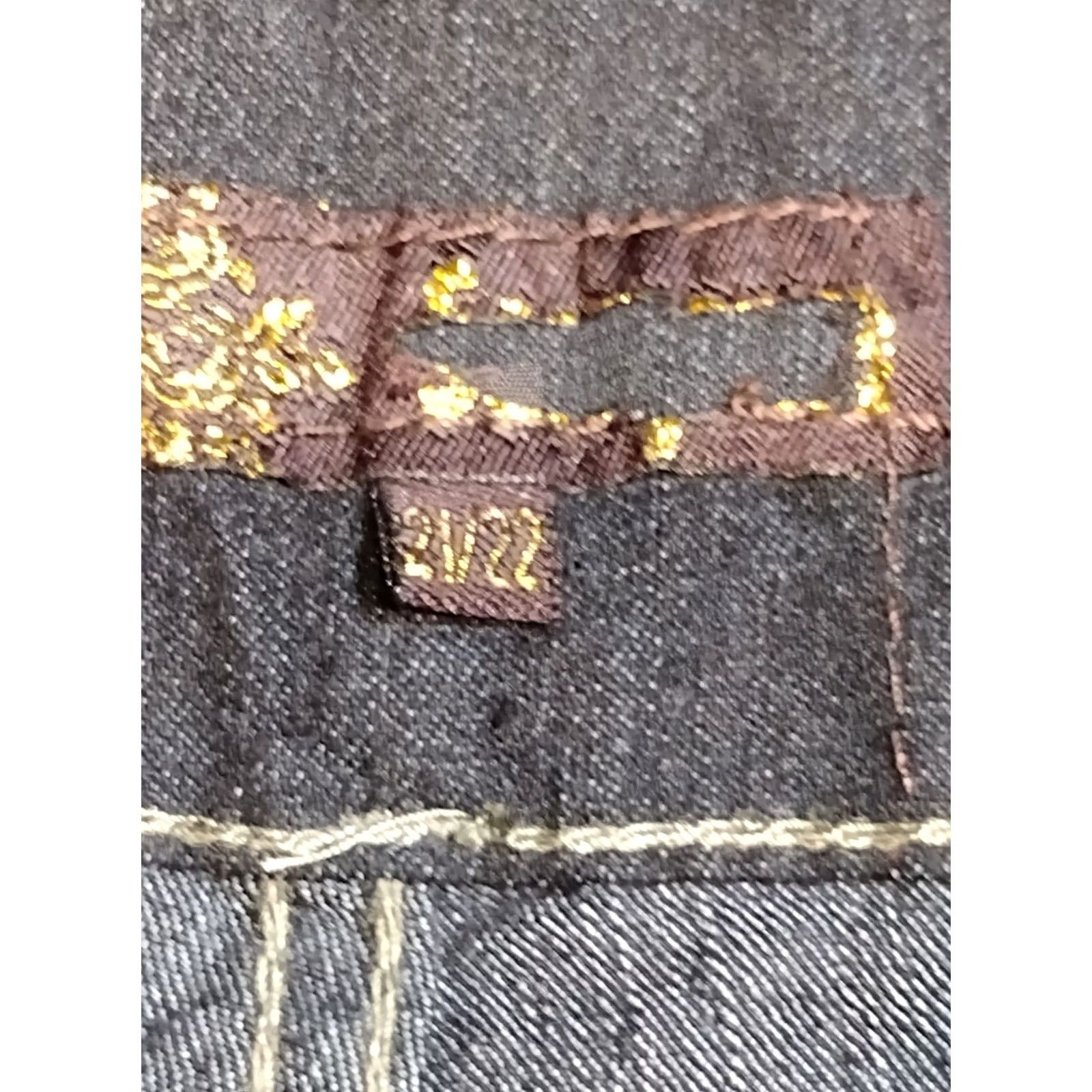 Vintage Unbranded Women's Dark Wash Skinny Jeans 3 Button Plus Size 21/22 Denim Cotton Blend Slim Stretch Cotton Blend City Theme Size 42" / US 20 - 6 Thumbnail