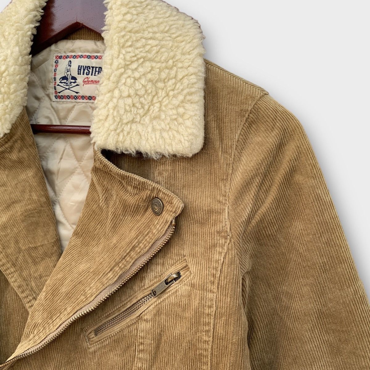 Hysteric Glamour HYSTERIC GLAMOUR CORDUROY SHERLING JACKET BROWN SHERPA COLLA Size US S / EU 44-46 / 1 - 7 Thumbnail