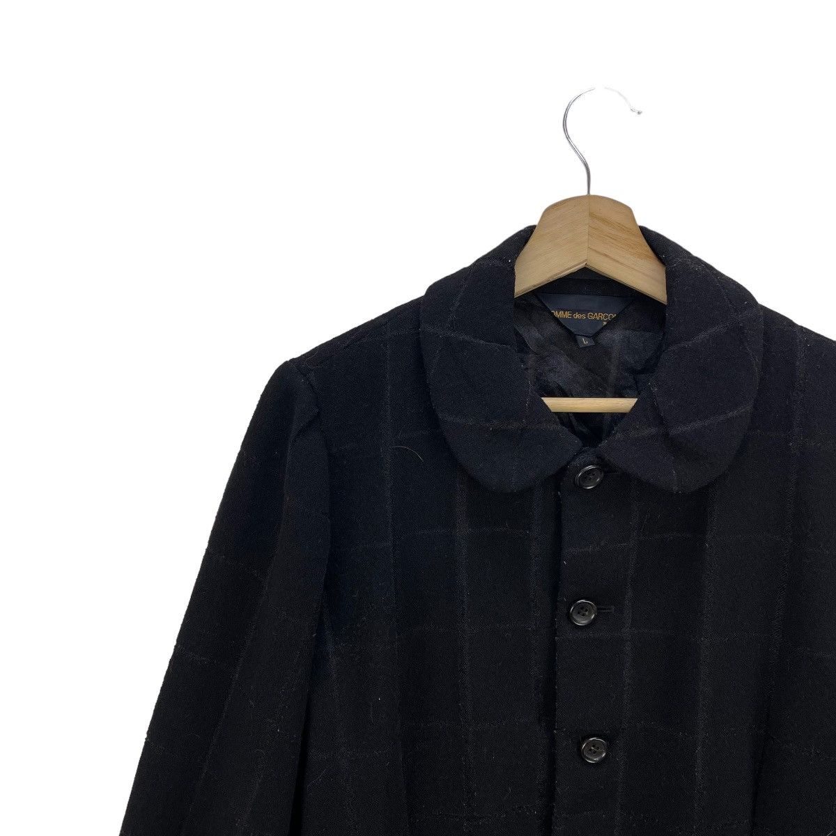 Comme des Garcons 🔥Vintage AD97 Comme Des Garcons Plaid Mesh Jacket Size L / US 10 / IT 46 - 6 Thumbnail