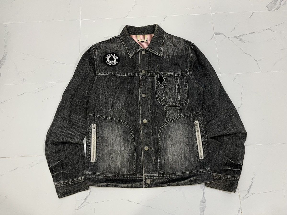R.Newbold R.Newbold Ace Cafe London collaboration black denim jacket Size US L / EU 52-54 / 3 - 2 Thumbnail