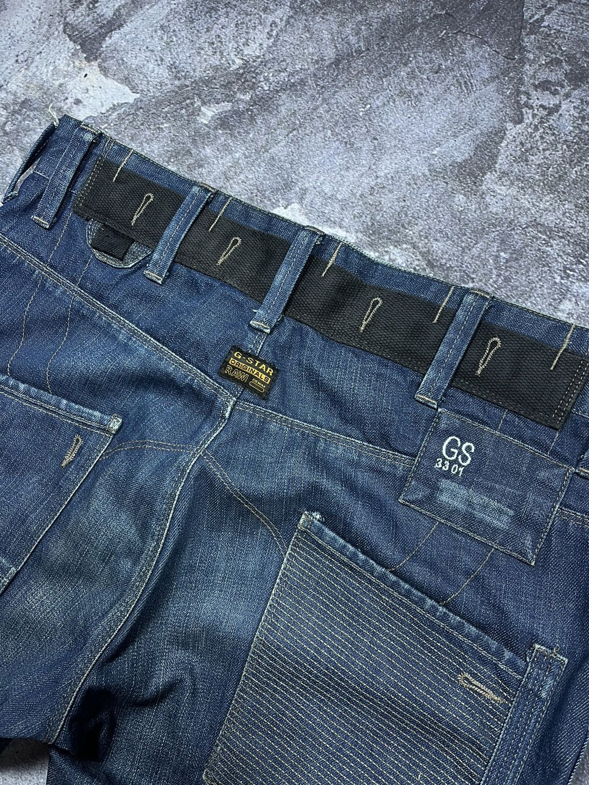 G-Star G-Star RAW Jeans Denim Vintage Streetwear Y2K Big Logo Size US 33 - 11 Thumbnail