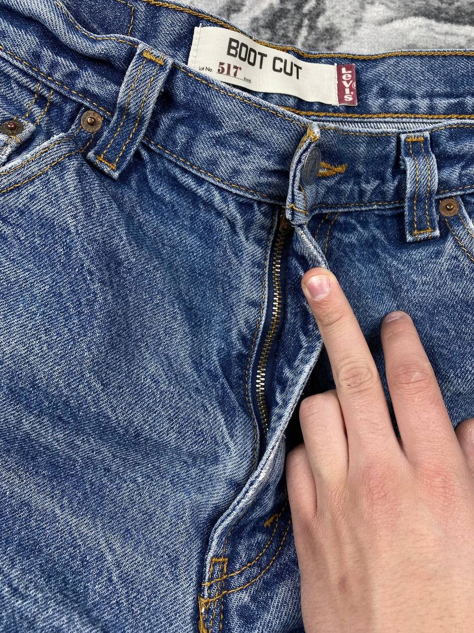 Levi's Vintage Levis 517 Boot Cut Denim Jeans Men Size 33 Blue Size US 33 - 16 Thumbnail