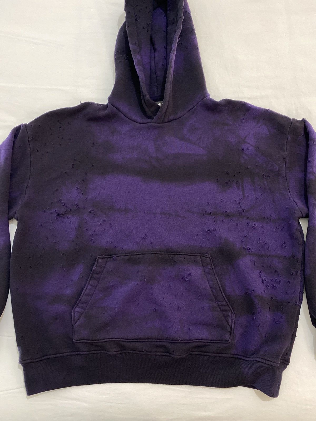 Amiri Amiri Purple Tie-Dye Distressed Shotgun Hoodie Size US M / EU 48-50 / 2 - 4 Thumbnail