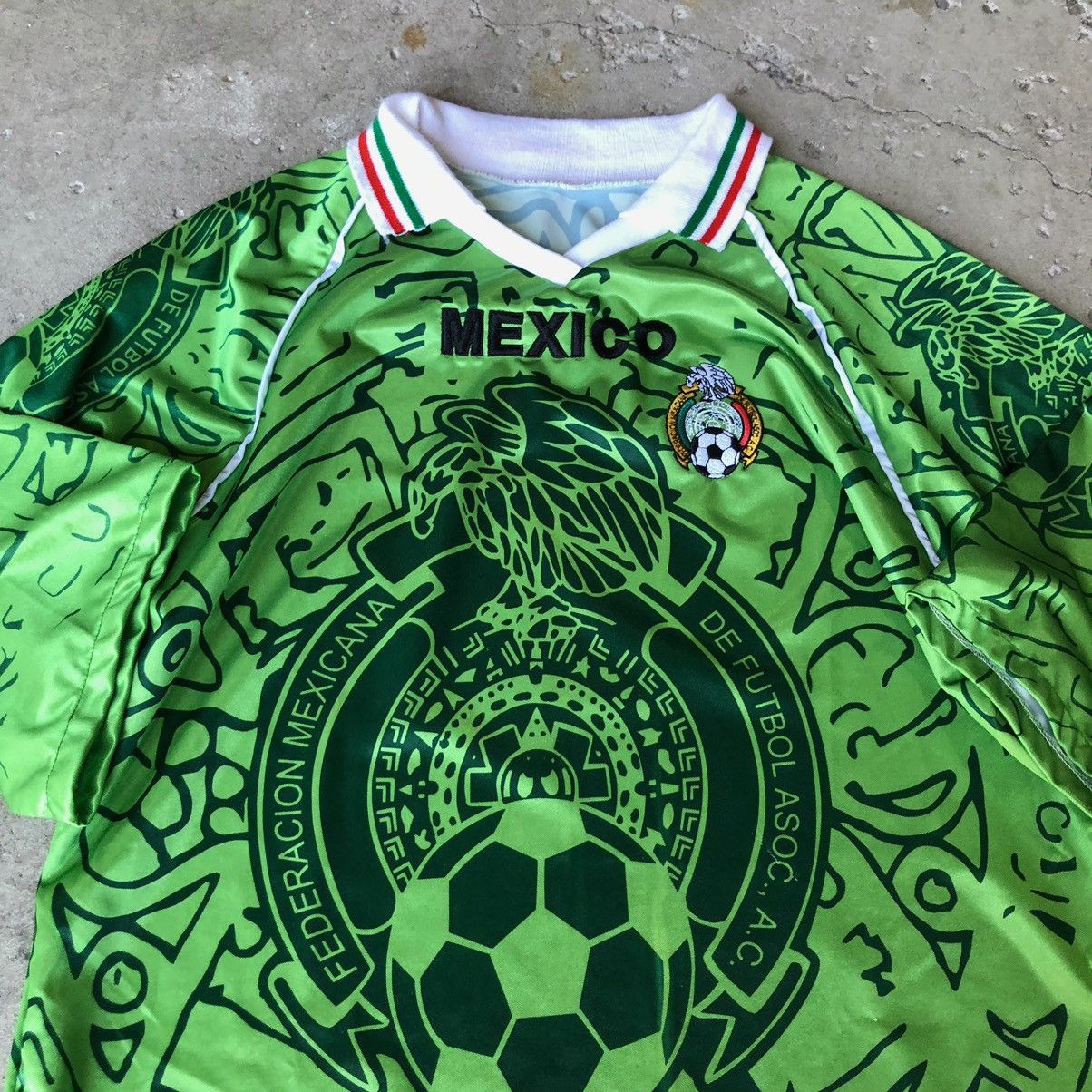 Vintage Vintage 90s Mexico Federacion De Futbol A.C Soccer Jersey Size US XL / EU 56 / 4 - 3 Thumbnail