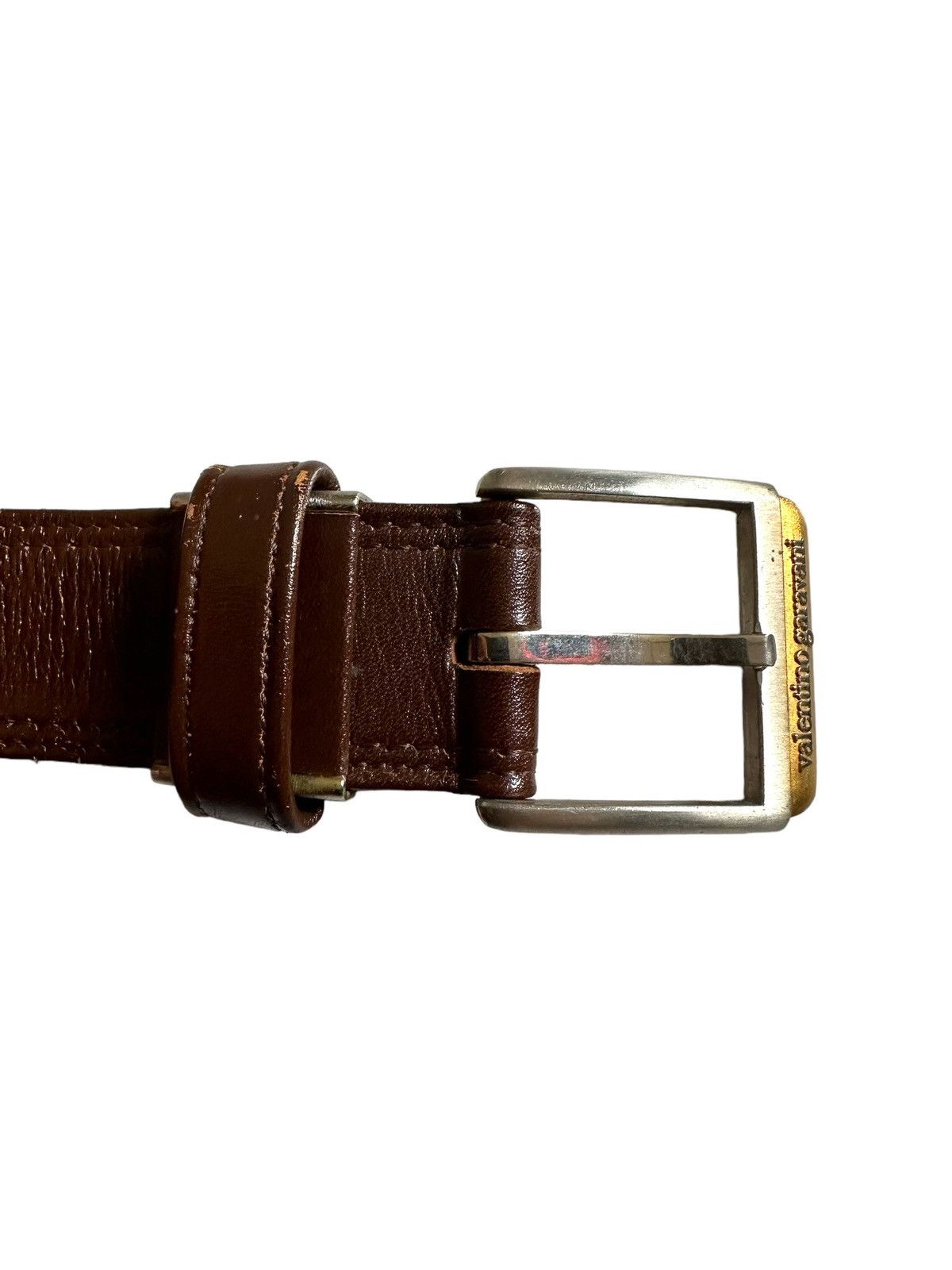 Valentino 🔥 Vtg Heat🔥 90's Valentino Garavani leather belt Size ONE SIZE - 4 Thumbnail