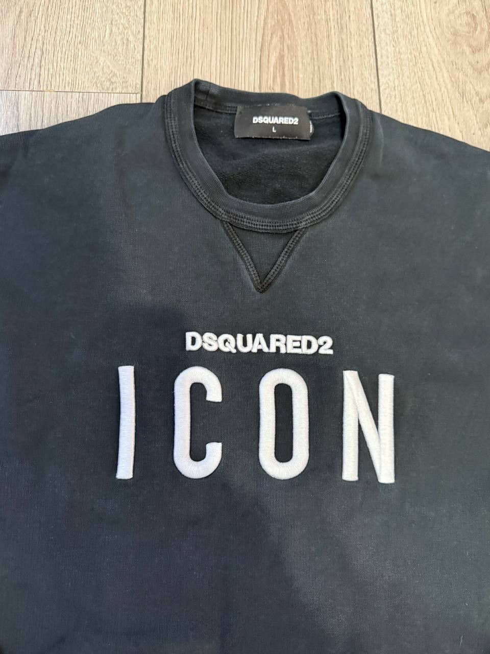 Dsquared2 Dsquared 2 Icon big embroidered logo black sweatshirt Size L Size US L / EU 52-54 / 3 - 2 Thumbnail