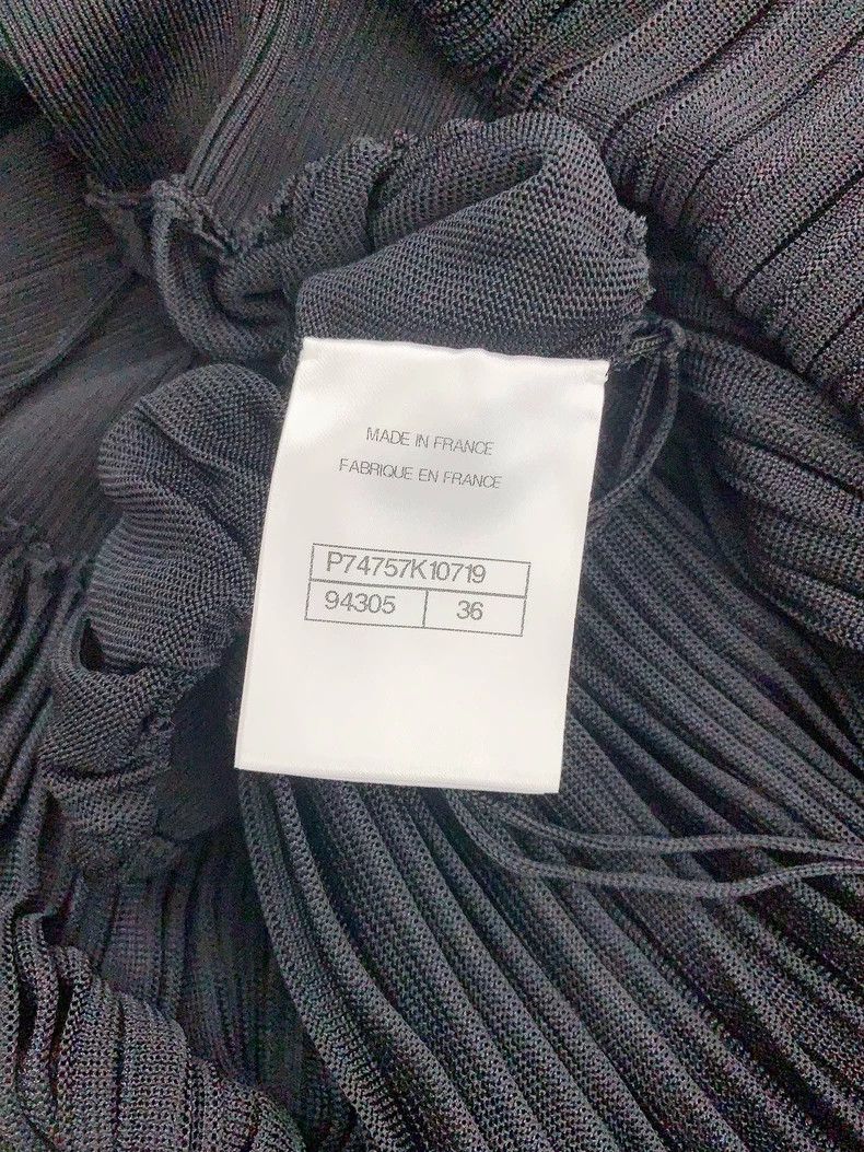 Chanel Chanel 23P black knitted dress Size XXS / US 00 / IT 34 - 4 Thumbnail