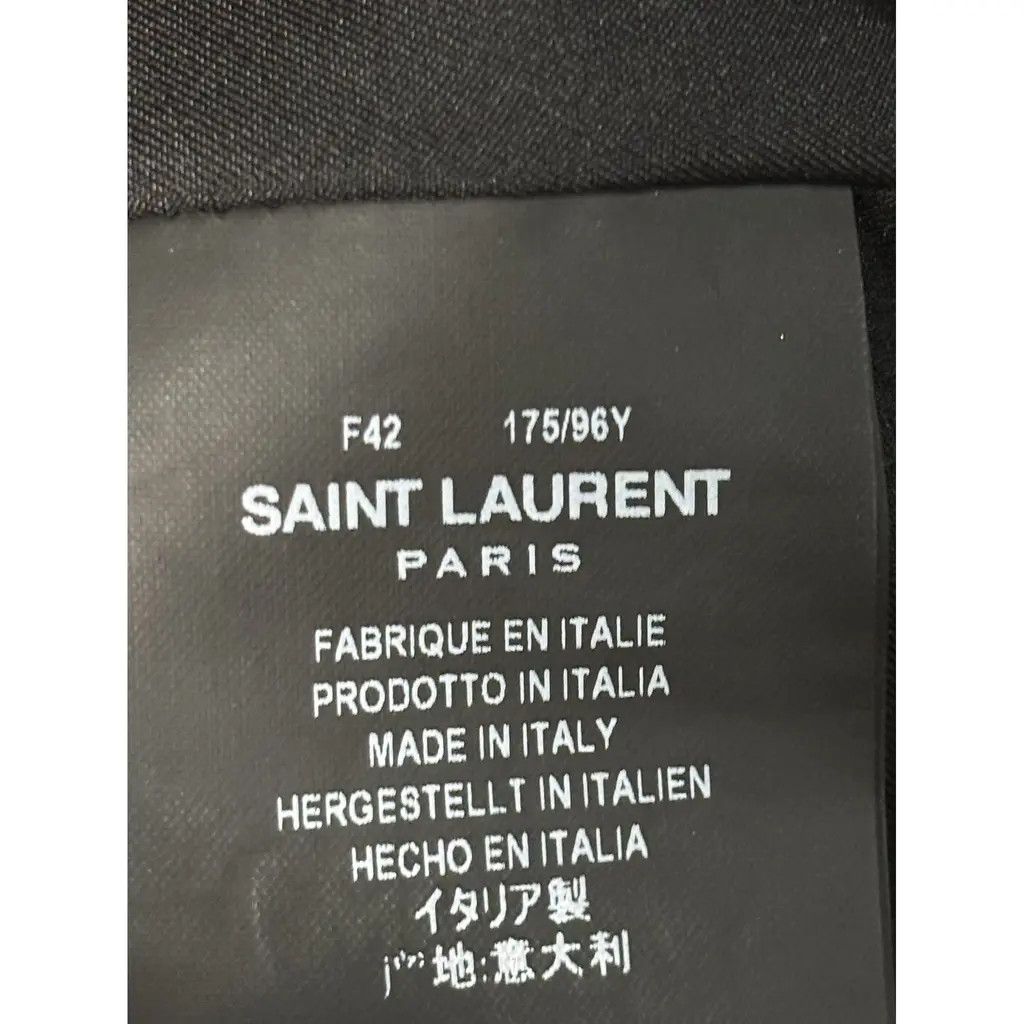 Saint Laurent Paris Saint Laurent Black Velvet Cropped Jacket Size M / US 6-8 / IT 42-44 - 3 Thumbnail