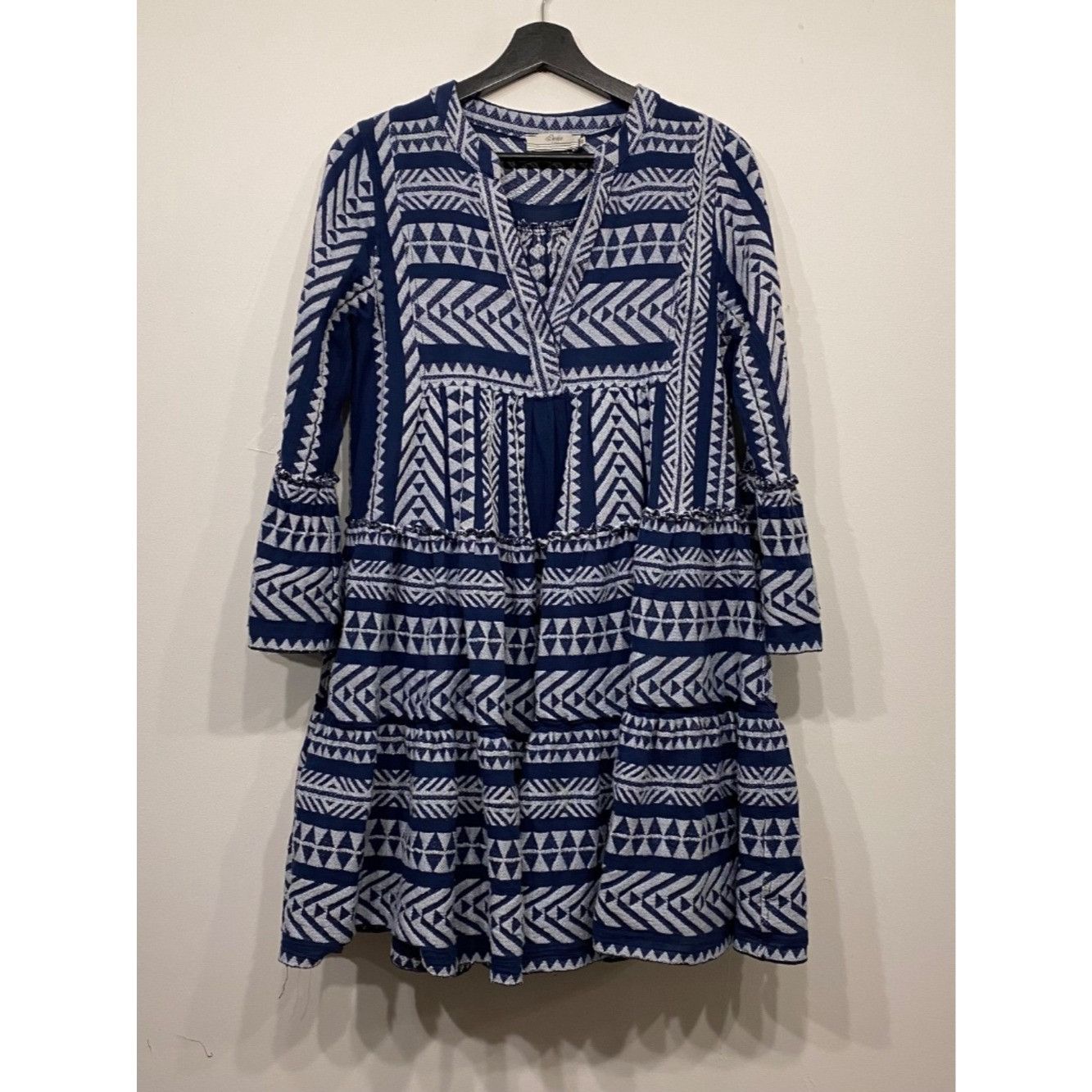 Anthropologie Anthropologie Devotion Twins Ella Tiered Blue Embroidered Mi Size XS / US 0-2 / IT 36-38 - 1 Thumbnail