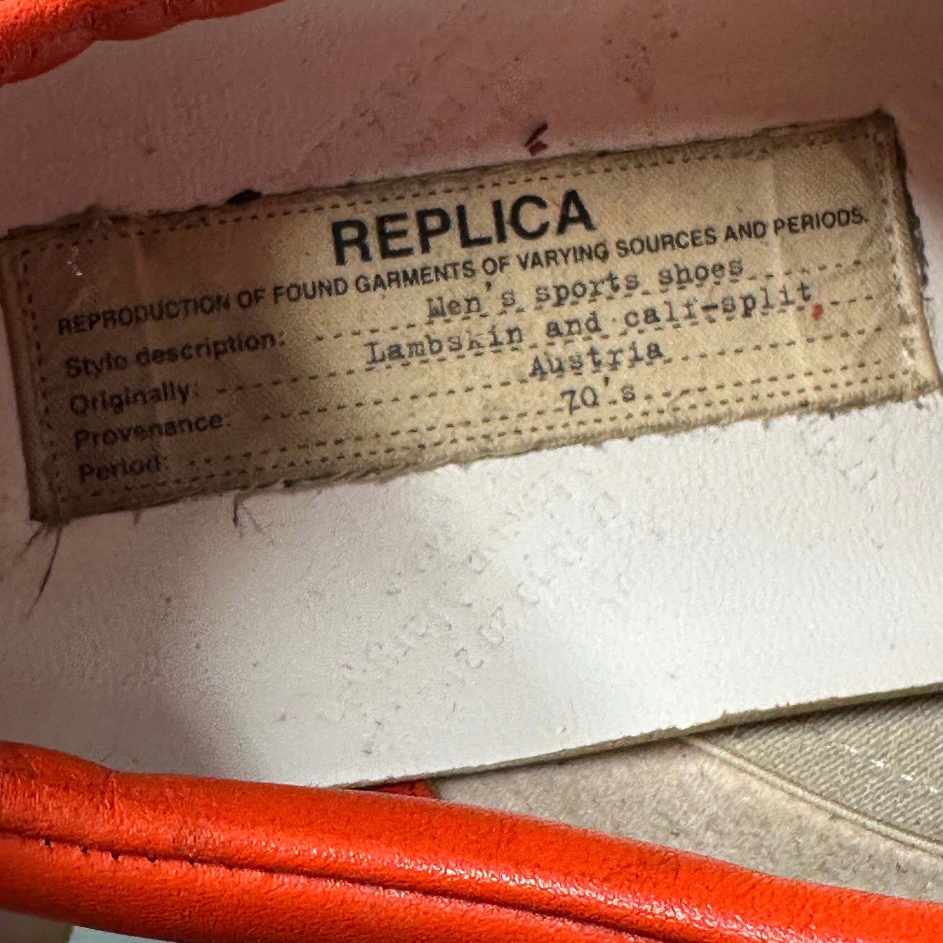Maison Margiela Maison Margiela Replica Orange Sneaker Sz 7 (40) Size US 7 / EU 40 - 7 Thumbnail