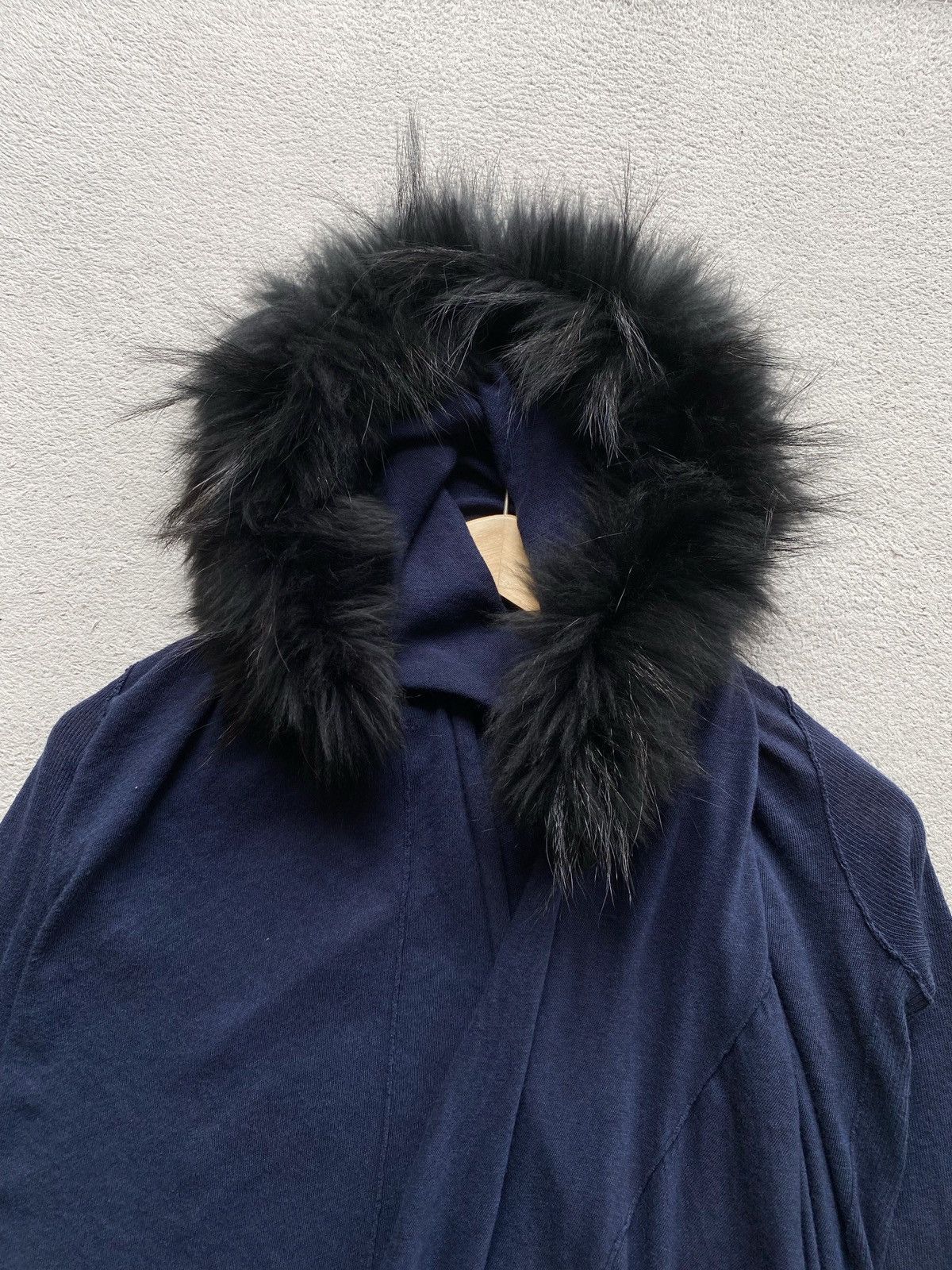If Six Was Nine Asymmetric Fur Long Cardigan Lgb Yohji Style Size US M / EU 48-50 / 2 - 5 Thumbnail