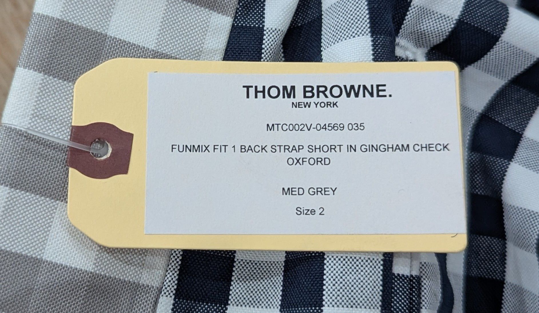 Thom Browne THOM BROWNE Gingham Check Cotton Shorts Gray Mix 2 - Medium Size US 32 / EU 48 - 10 Thumbnail