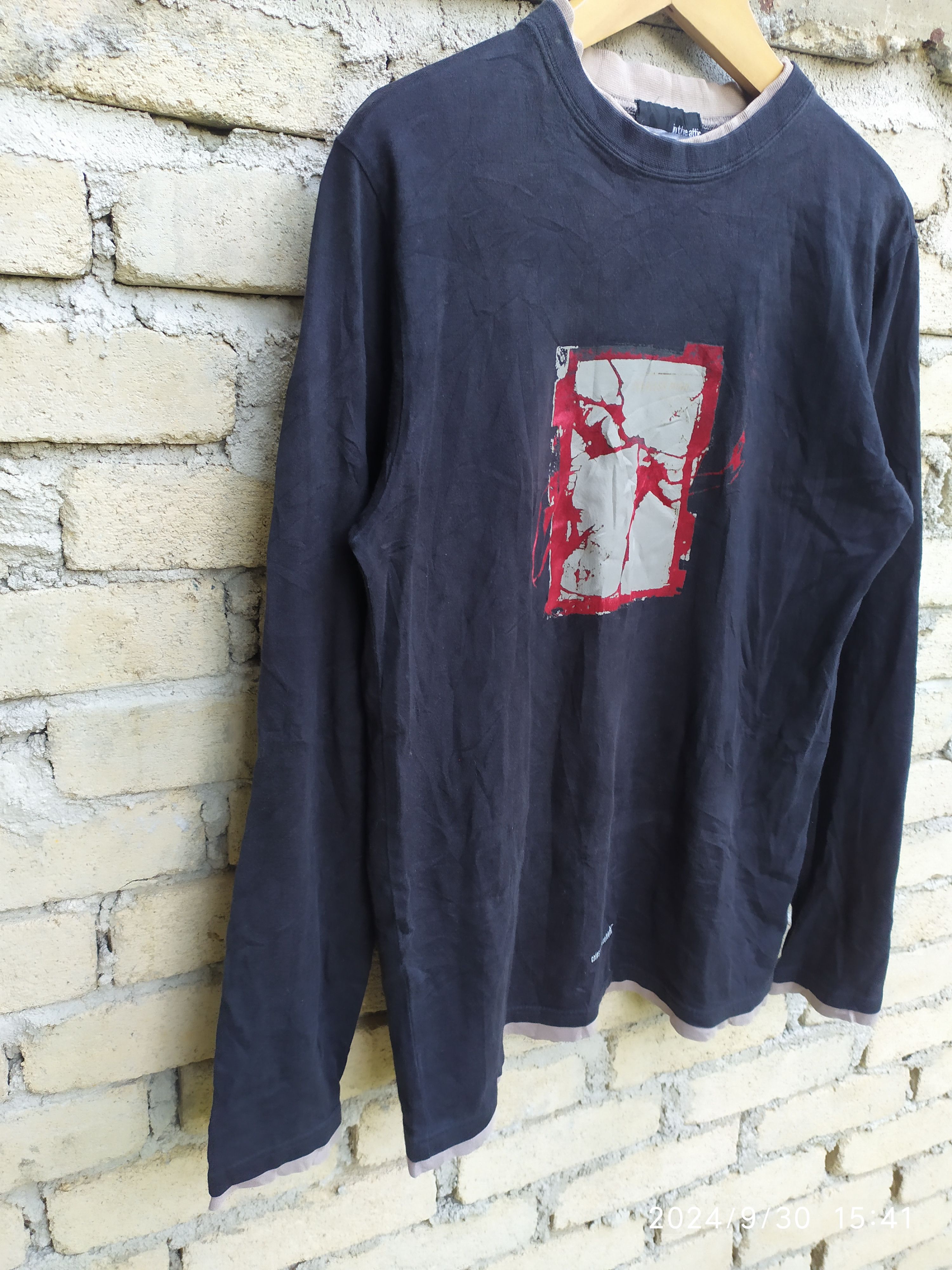 If Six Was Nine × Japanese Brand × Le Grande Bleu (L.G.B.) IN THE ATTIC Like Punk Design Long Sleeve Shirt x Rare Size US L / EU 52-54 / 3 - 7 Thumbnail