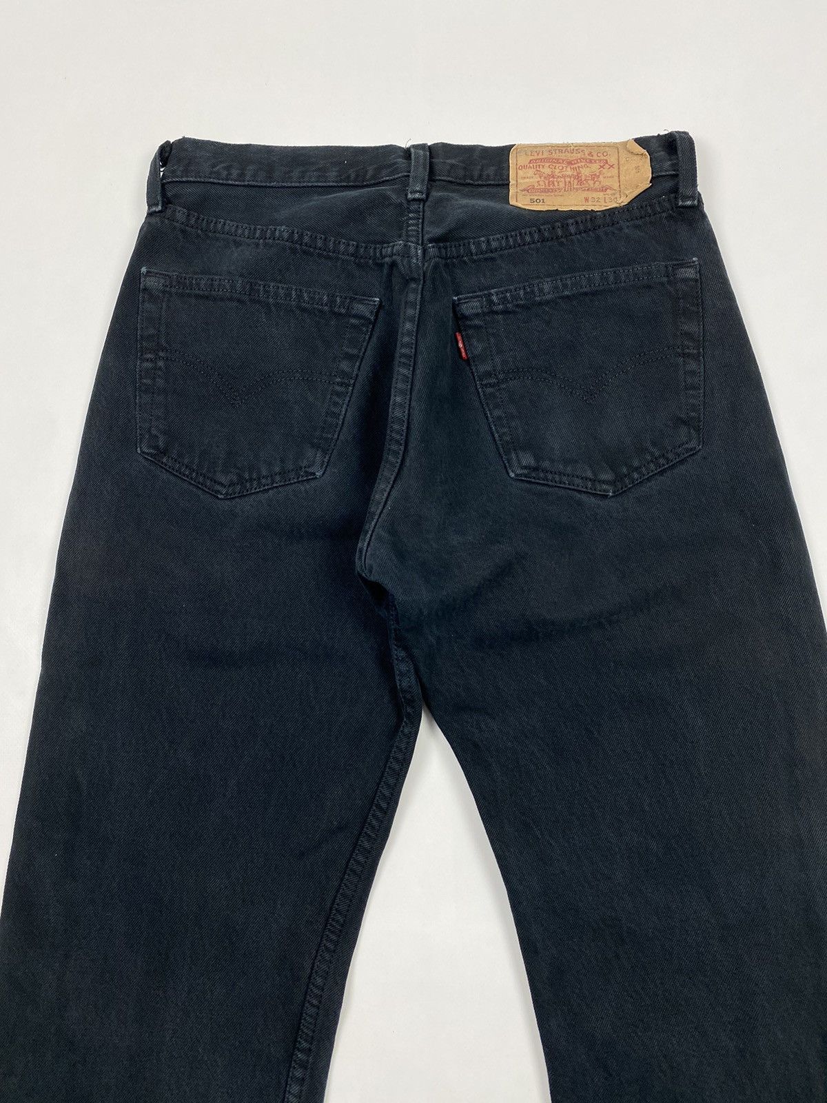 Levi's 2000’s Vintage Levi’s 501 Black Denim Jeans 32X30 Size US 32 / EU 48 - 12 Thumbnail