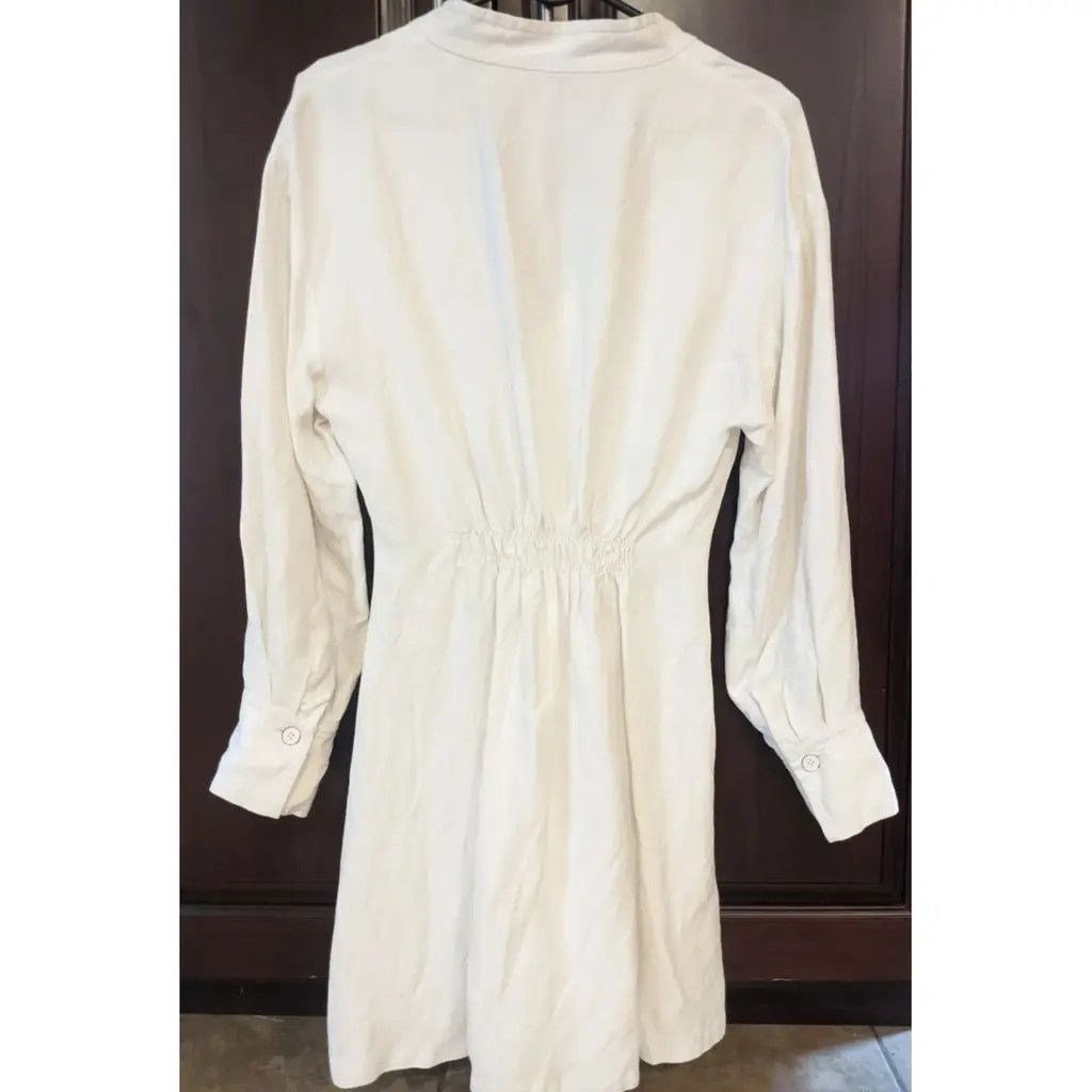 Sandro Sandro new linen and viscose dress M/L white Size M / US 6-8 / IT 42-44 - 3 Thumbnail