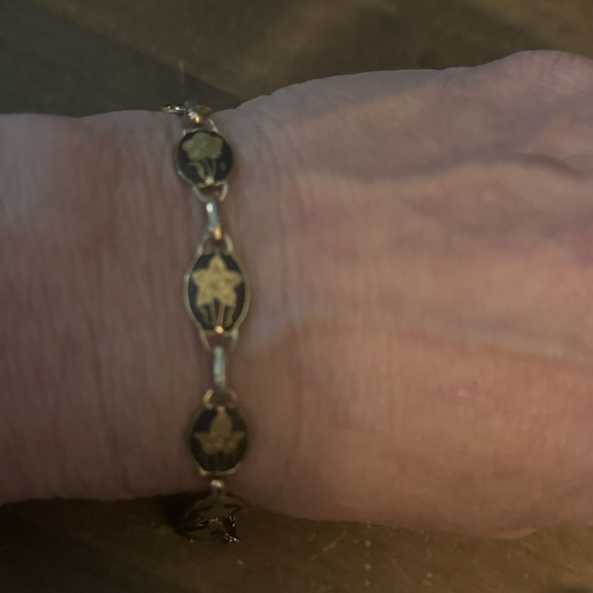 Vintage Vintage floral damascene bracelet Size ONE SIZE - 4 Thumbnail