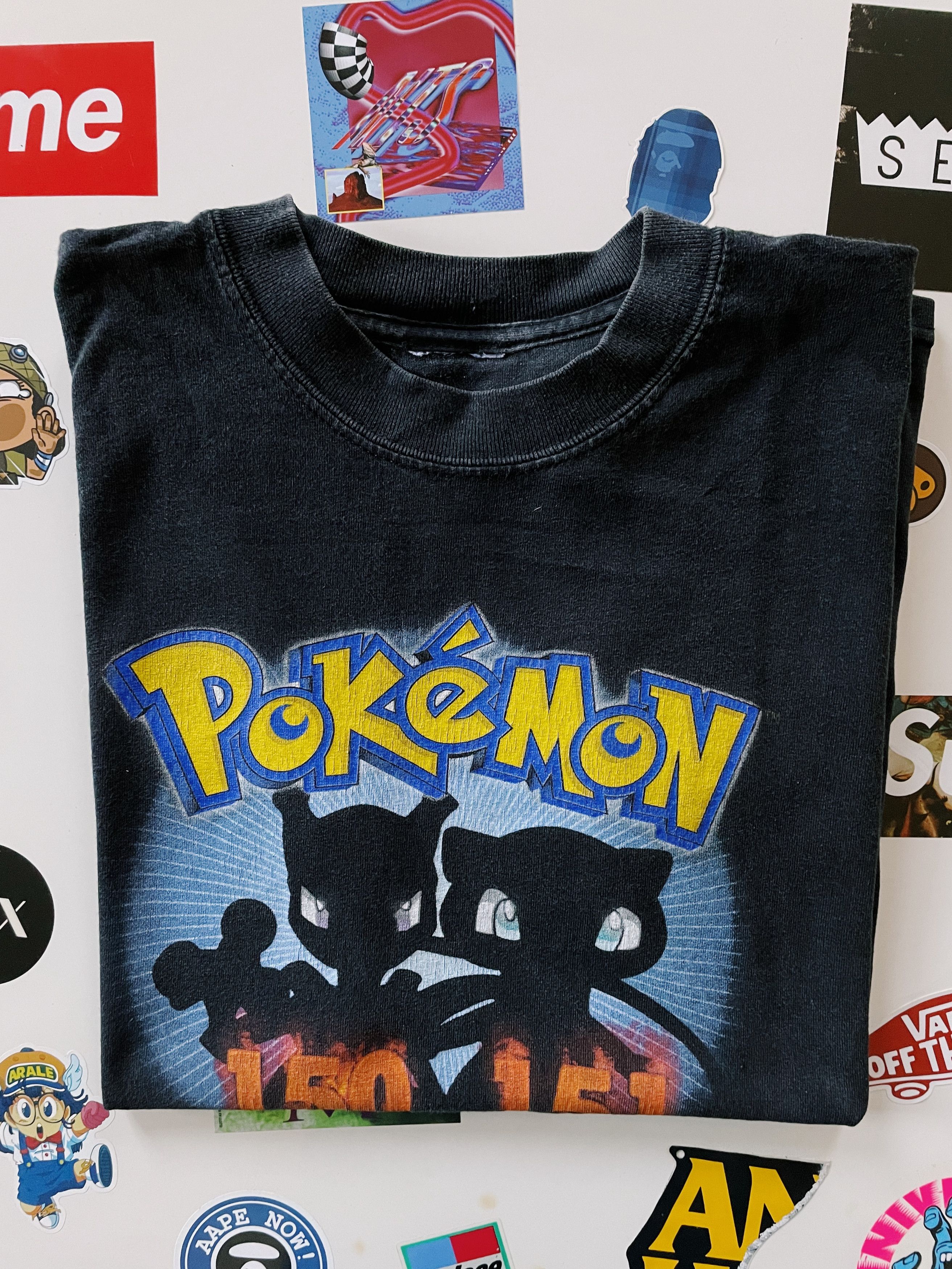 Nintendo Vintage 1999 Nintendo Pokemon Mewtwo / Mew T-shirt Black Size US S / EU 44-46 / 1 - 5 Thumbnail