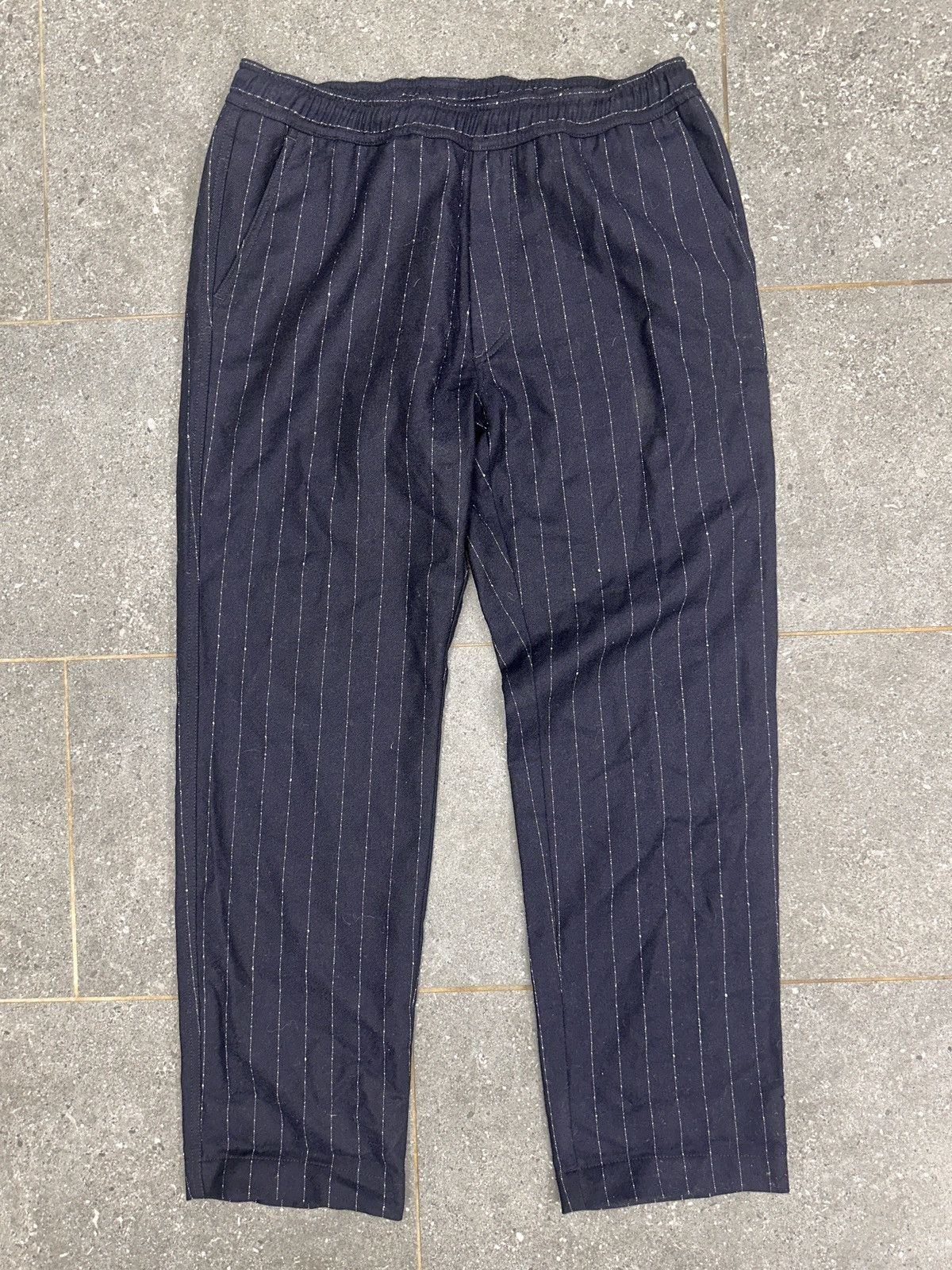 Our Legacy Our Legacy Navy Wool Trouser Size US 32 / EU 48 - 1 Thumbnail