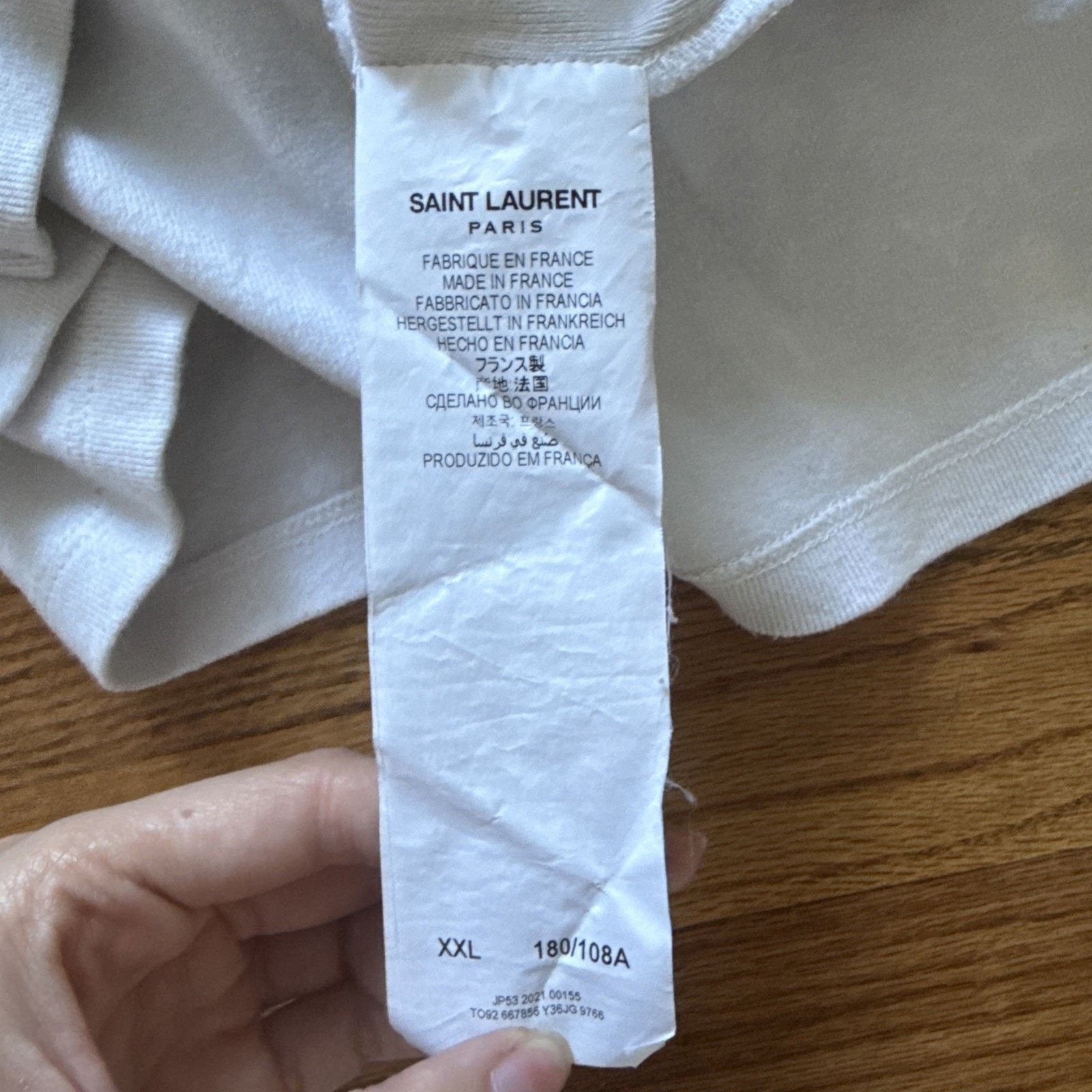 Yves Saint Laurent SAINT LAURENT YSL vintage logo Tshirt short sleeve Size US XXL / EU 58 / 5 - 4 Thumbnail