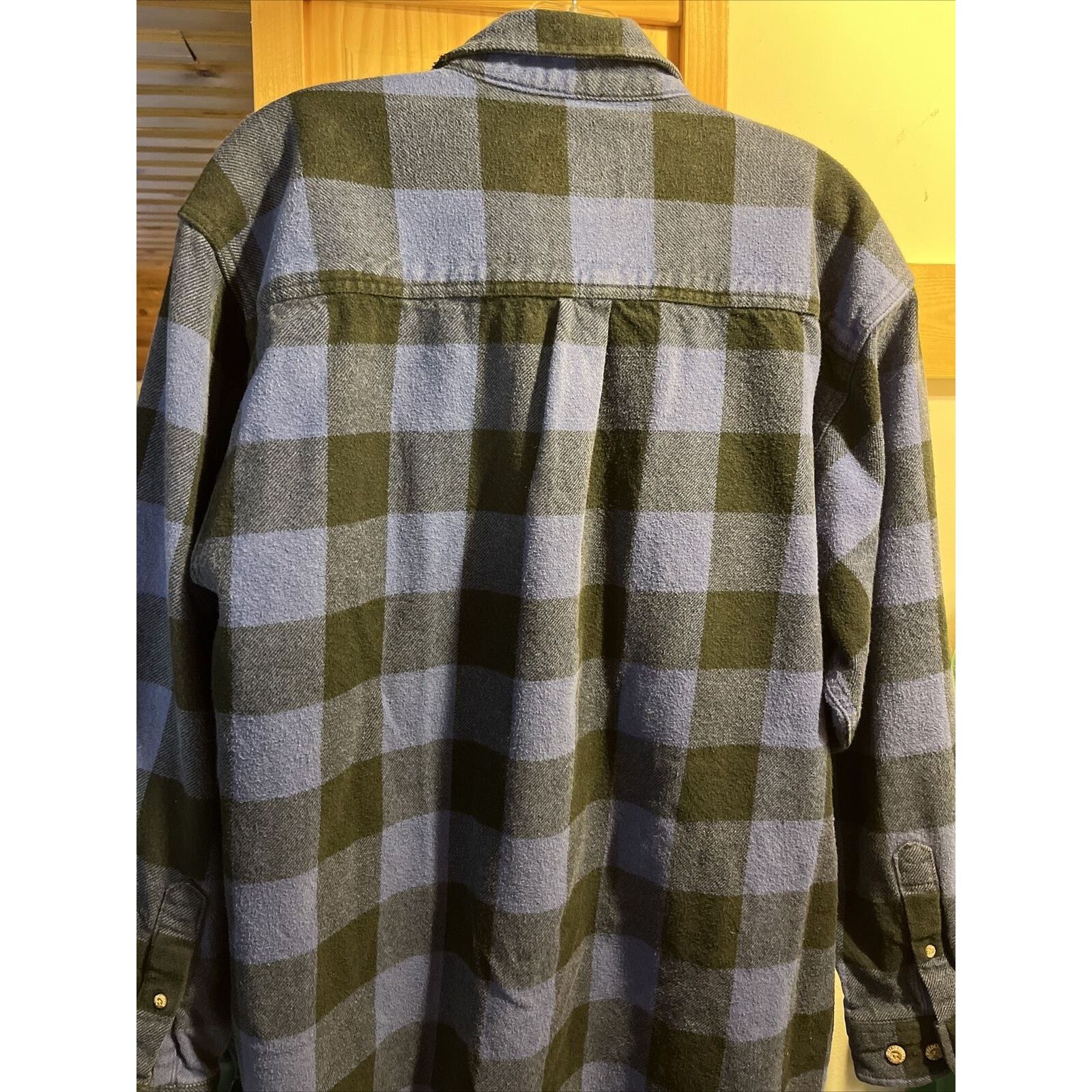 Field & Stream Field & Stream Men XL Blue Plaid Button Cotton Flannel Shirt Size US XL / EU 56 / 4 - 11 Thumbnail