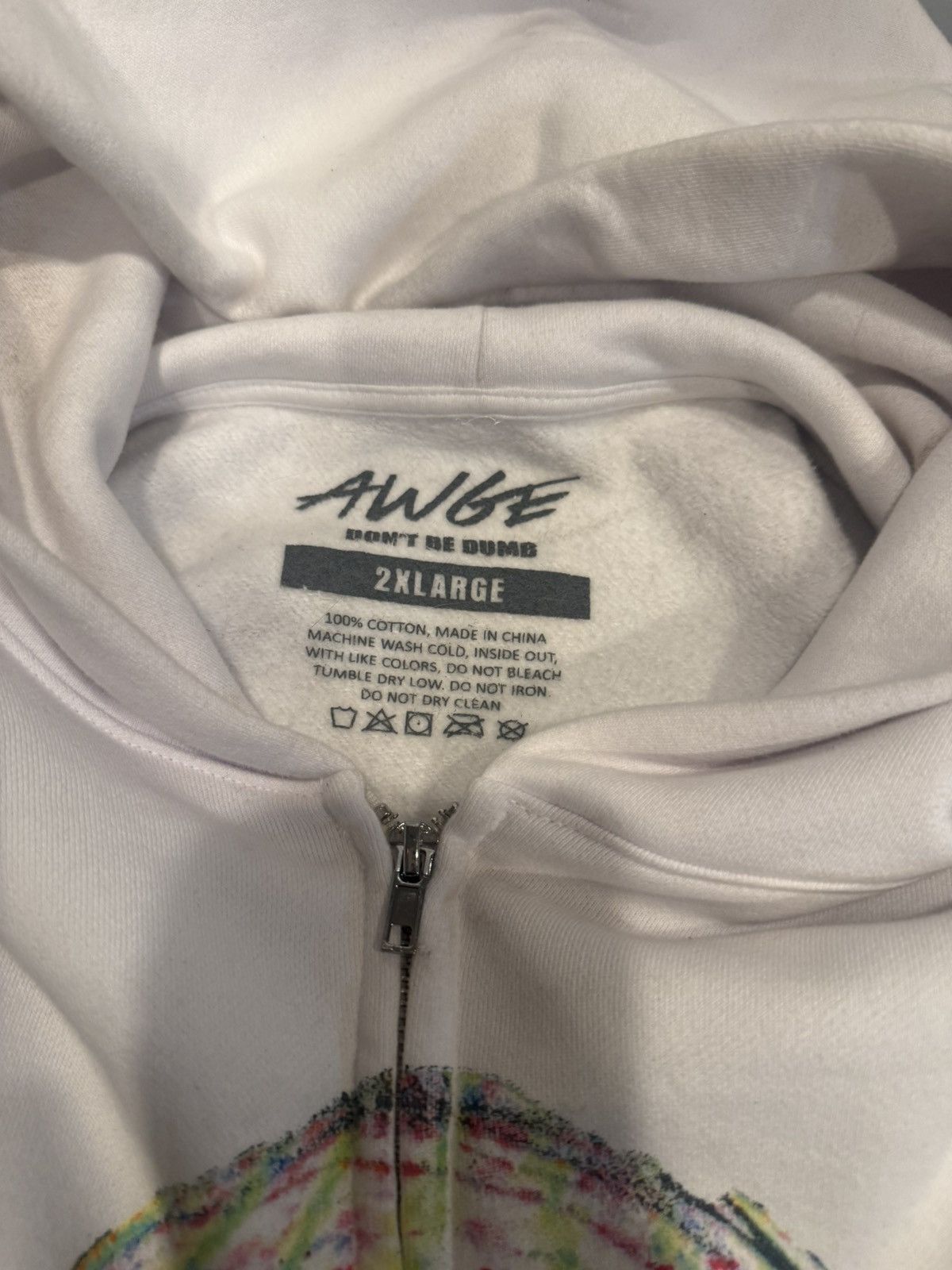 A$AP Rocky Dont Be Dumb Shirthead Zipup Hoodie XXL (white) Venticular Size US XXL / EU 58 / 5 - 2 Thumbnail