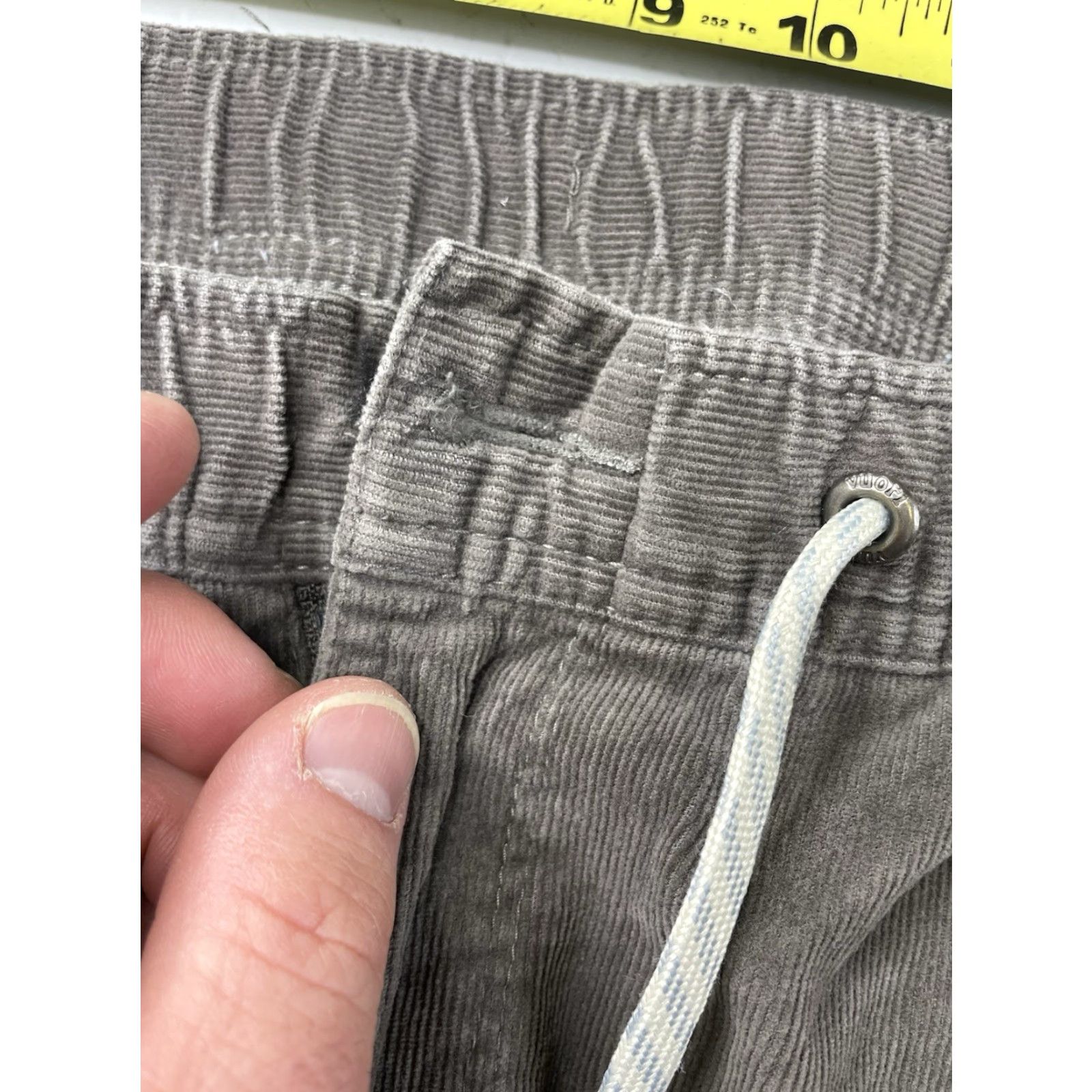 Vuori Vuori Optimist Pants Mens L Gray Corduroy Elastic Waist Drawstring V440 Size US 33 - 5 Thumbnail